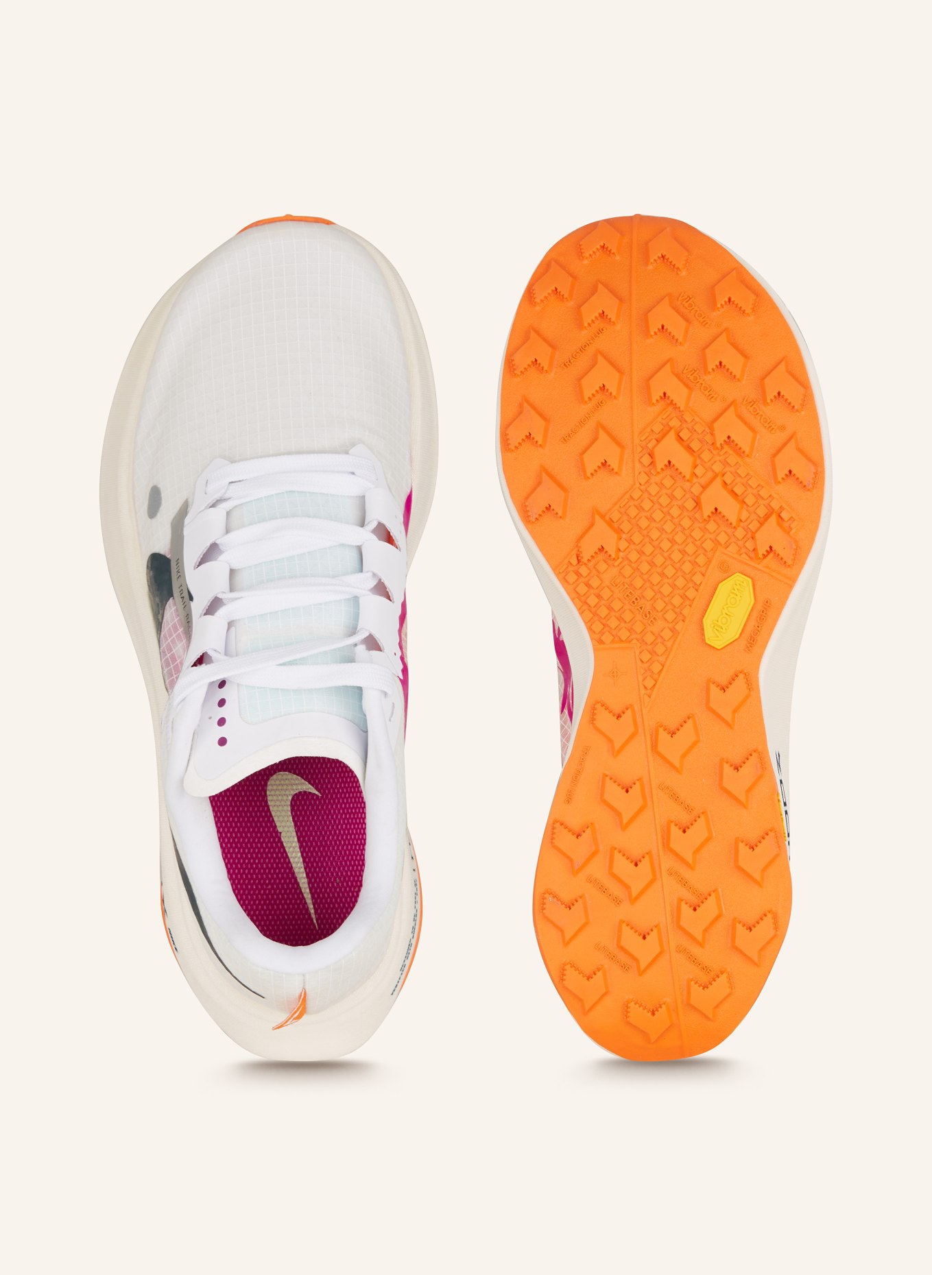 Nike Trailrunning-Schuhe ULTRAFLY, Farbe: WEISS/ FUCHSIA/ ORANGE (Bild 5)