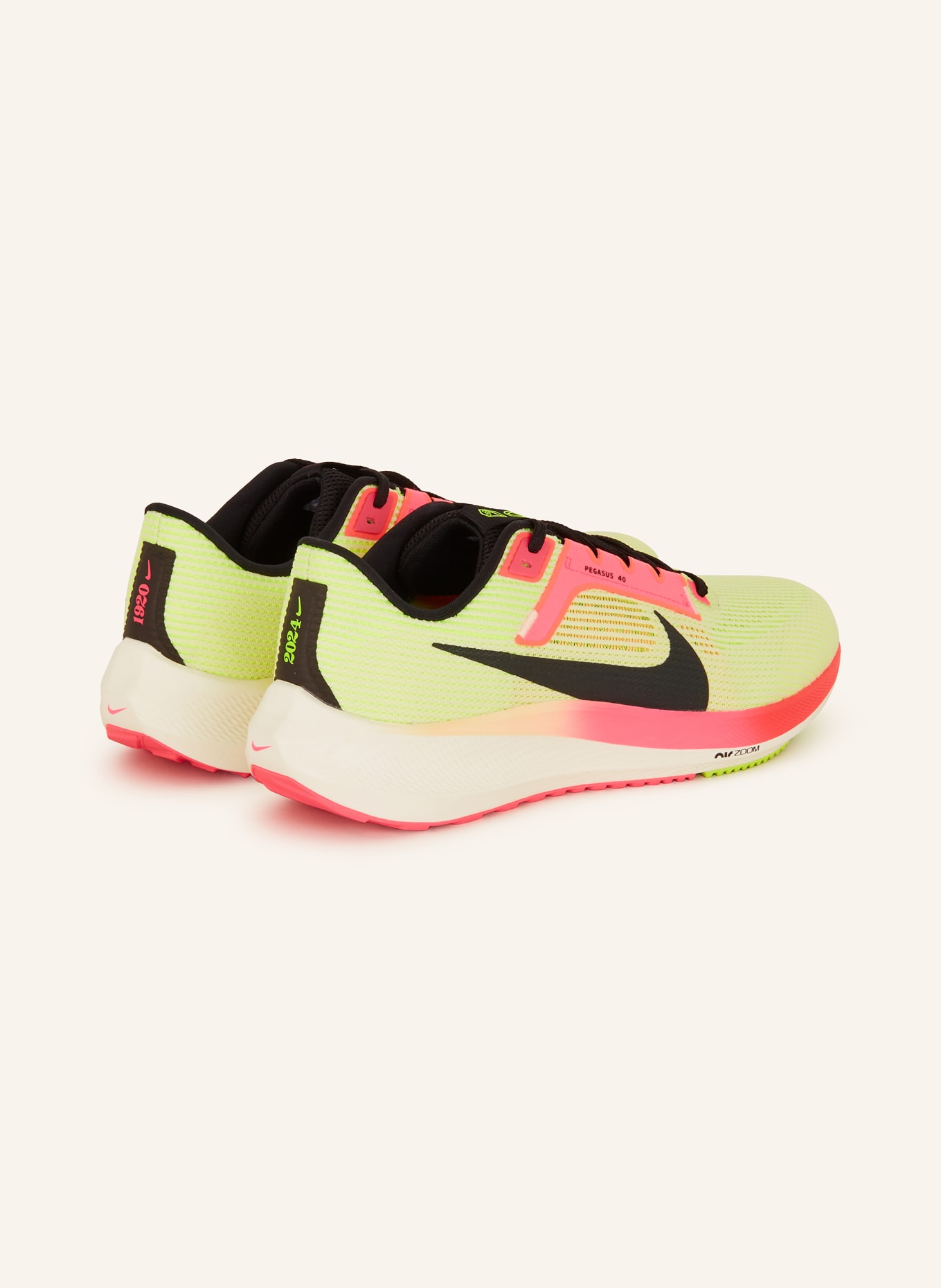 Nike Running shoes AIR ZOOM PEGASUS 40 PREMIUM, Color: NEON YELLOW/ NEON PINK/ BLACK (Image 2)
