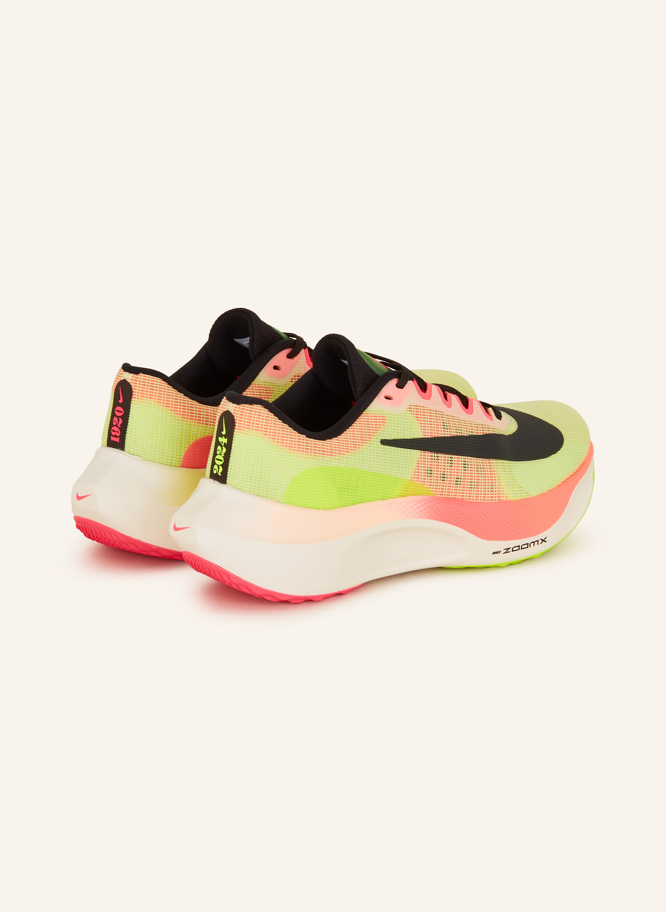 Nike Laufschuhe ZOOM FLY 5 PREMIUM, Farbe: NEONGELB/ NEONPINK/ SCHWARZ (Bild 2)