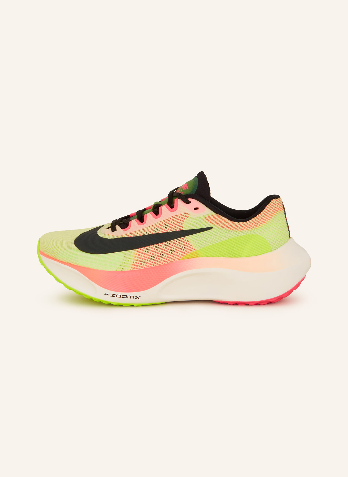 Nike Laufschuhe ZOOM FLY 5 PREMIUM, Farbe: NEONGELB/ NEONPINK/ SCHWARZ (Bild 4)