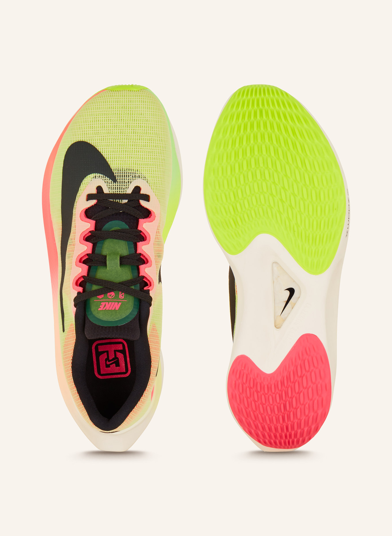Nike Running shoes ZOOM FLY 5 PREMIUM, Color: NEON YELLOW/ NEON PINK/ BLACK (Image 5)