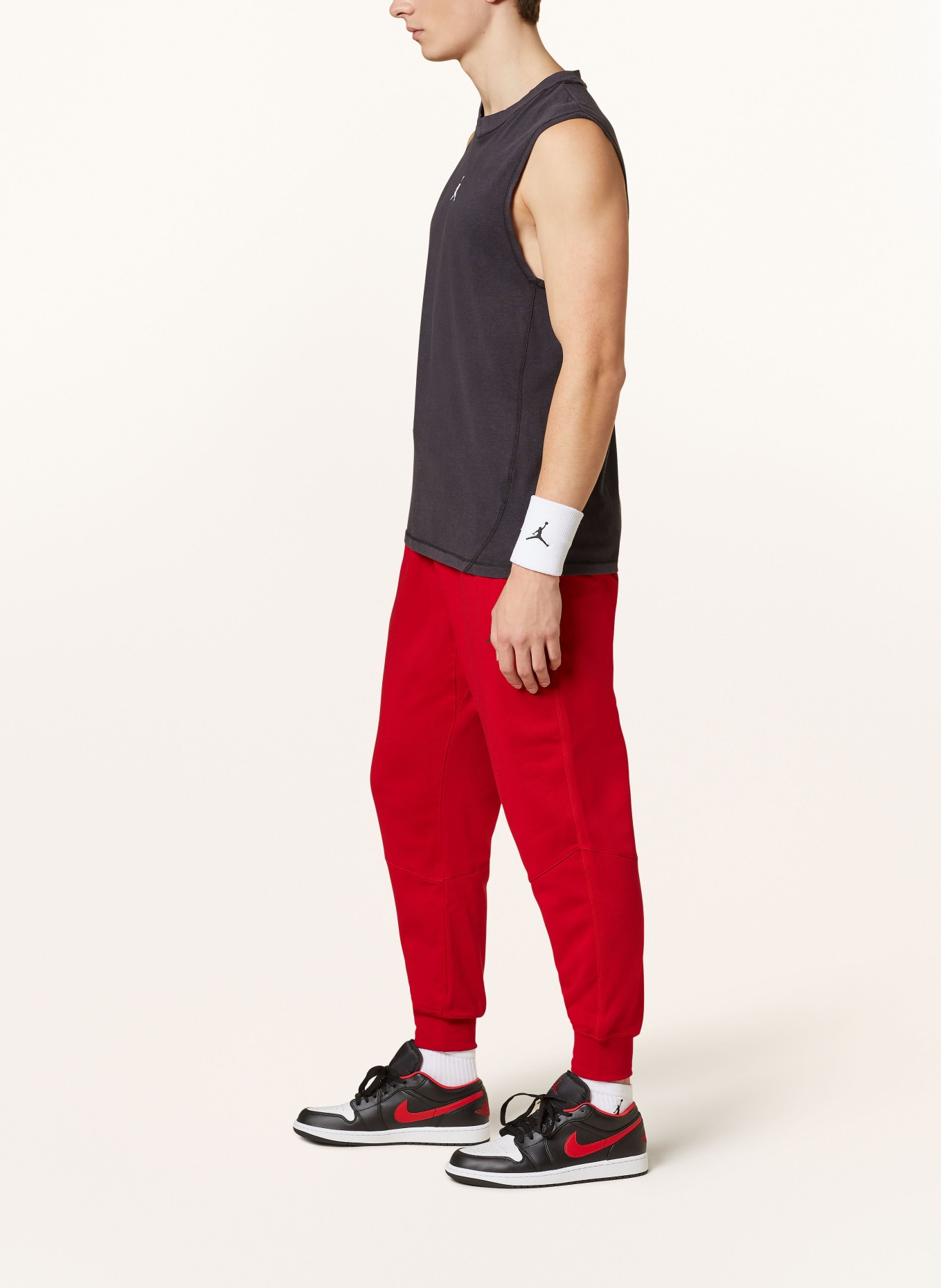 JORDAN Spodnie dresowe DRI-FIT, Kolor: CZERWONY (Obrazek 4)