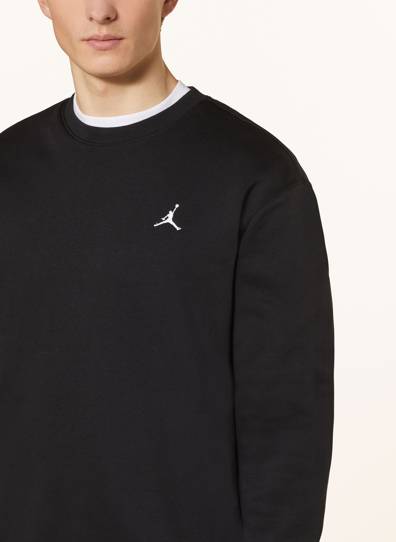 JORDAN Sweatshirt JORDAN ESSENTIALS, Color: BLACK/ WHITE (Image 4)