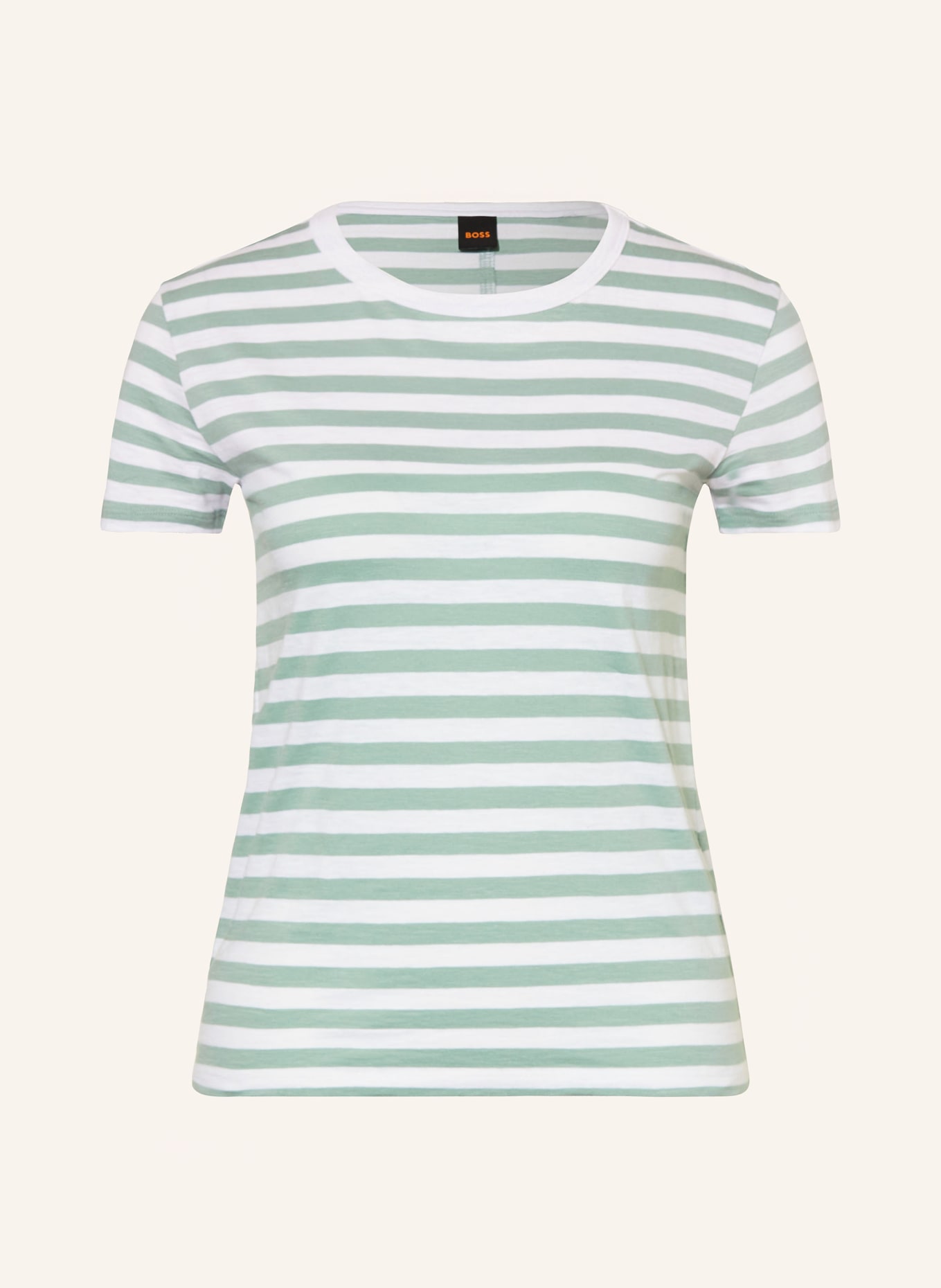 BOSS T-Shirt ESLA, Farbe: WEISS/ GRÜN (Bild 1)