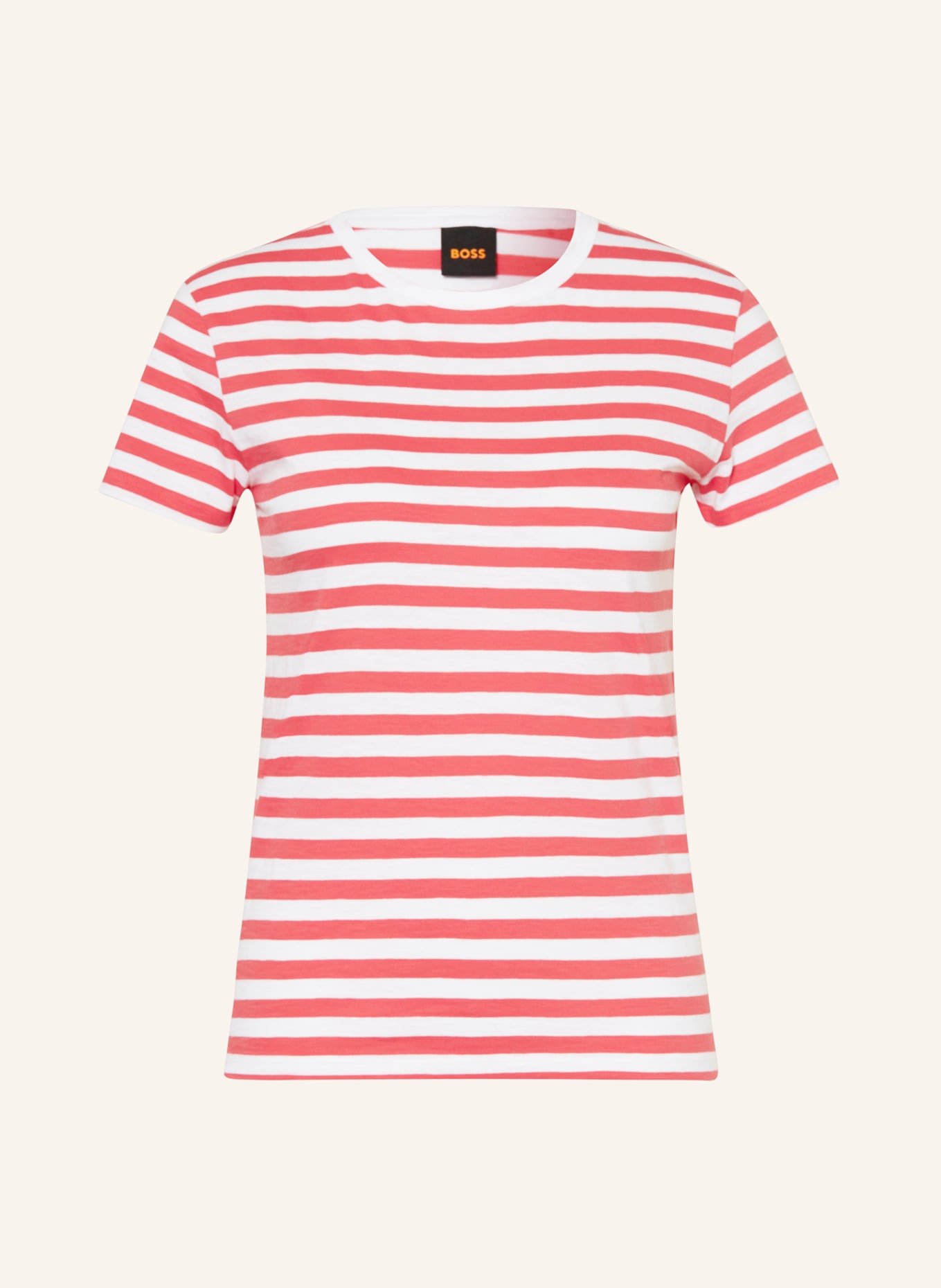 BOSS T-Shirt ESLA, Farbe: WEISS/ ROT (Bild 1)