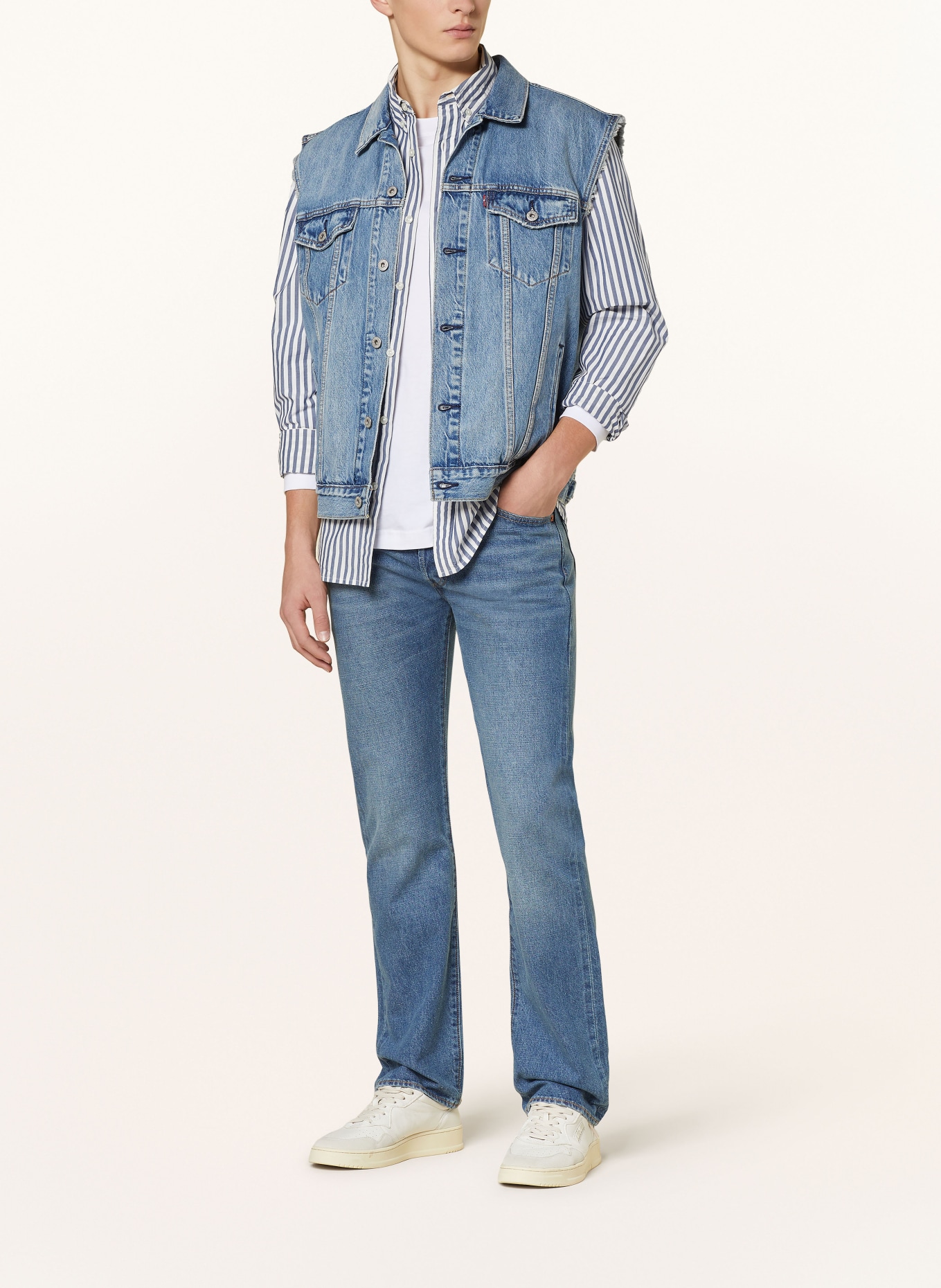 Levi's® Jeans 501 ORIGINAL Straight Fit, Farbe: 17 Med Indigo - Worn In (Bild 2)