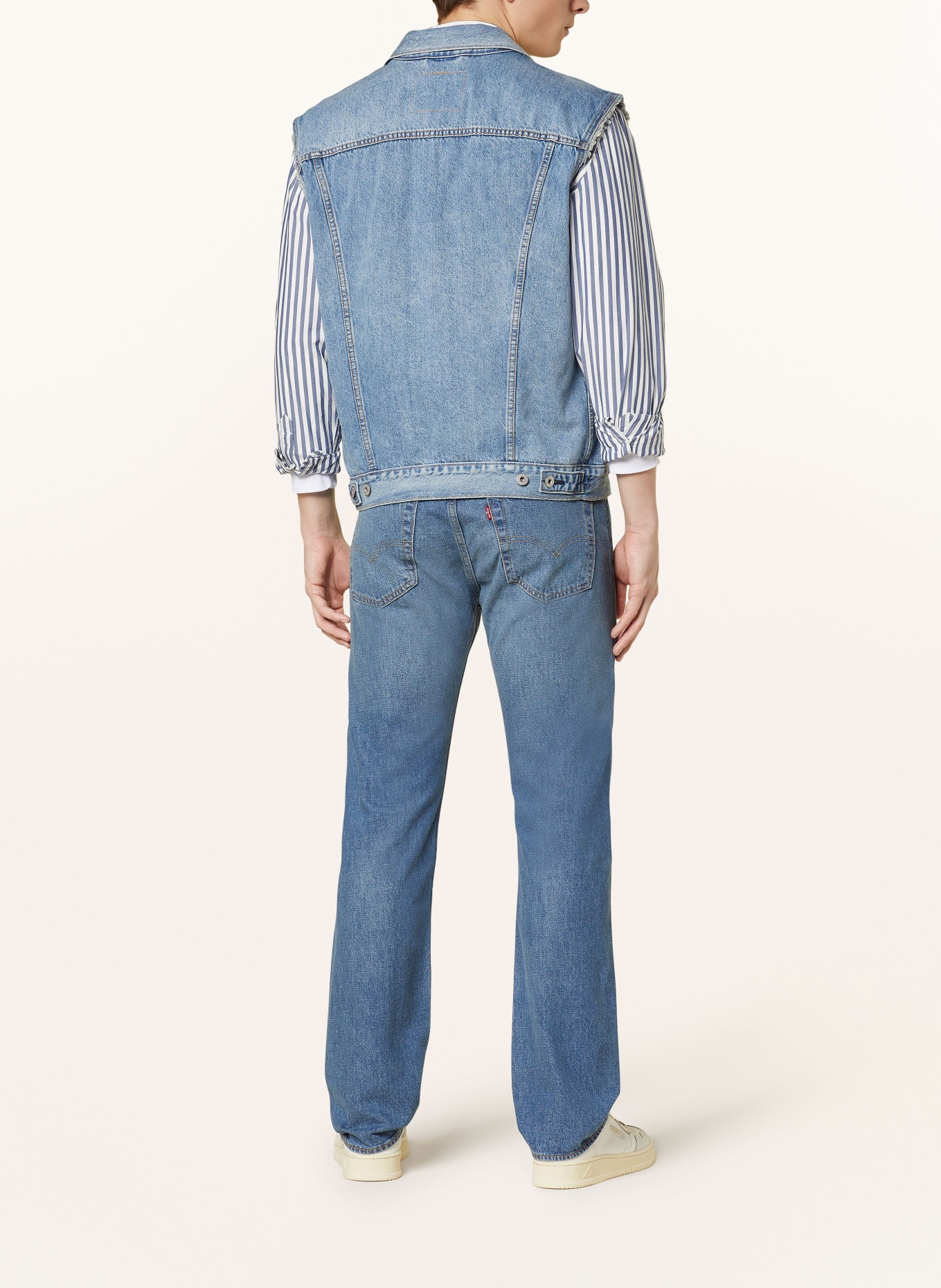 Levi's® Jeans 501 ORIGINAL Straight Fit: 17 Med Indigo - Worn In