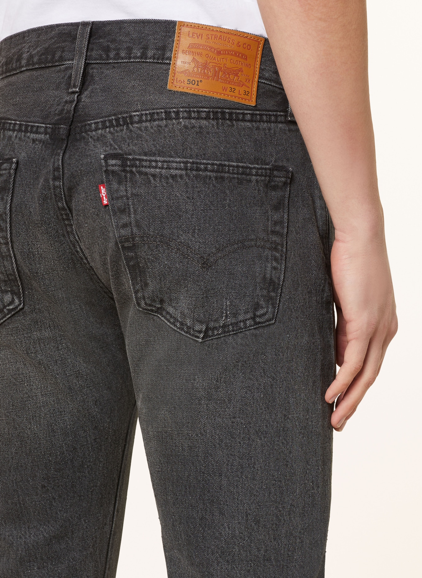 Levi's® Jeans 501 ORIGINAL straight fit, Color: DARK GRAY (Image 6)
