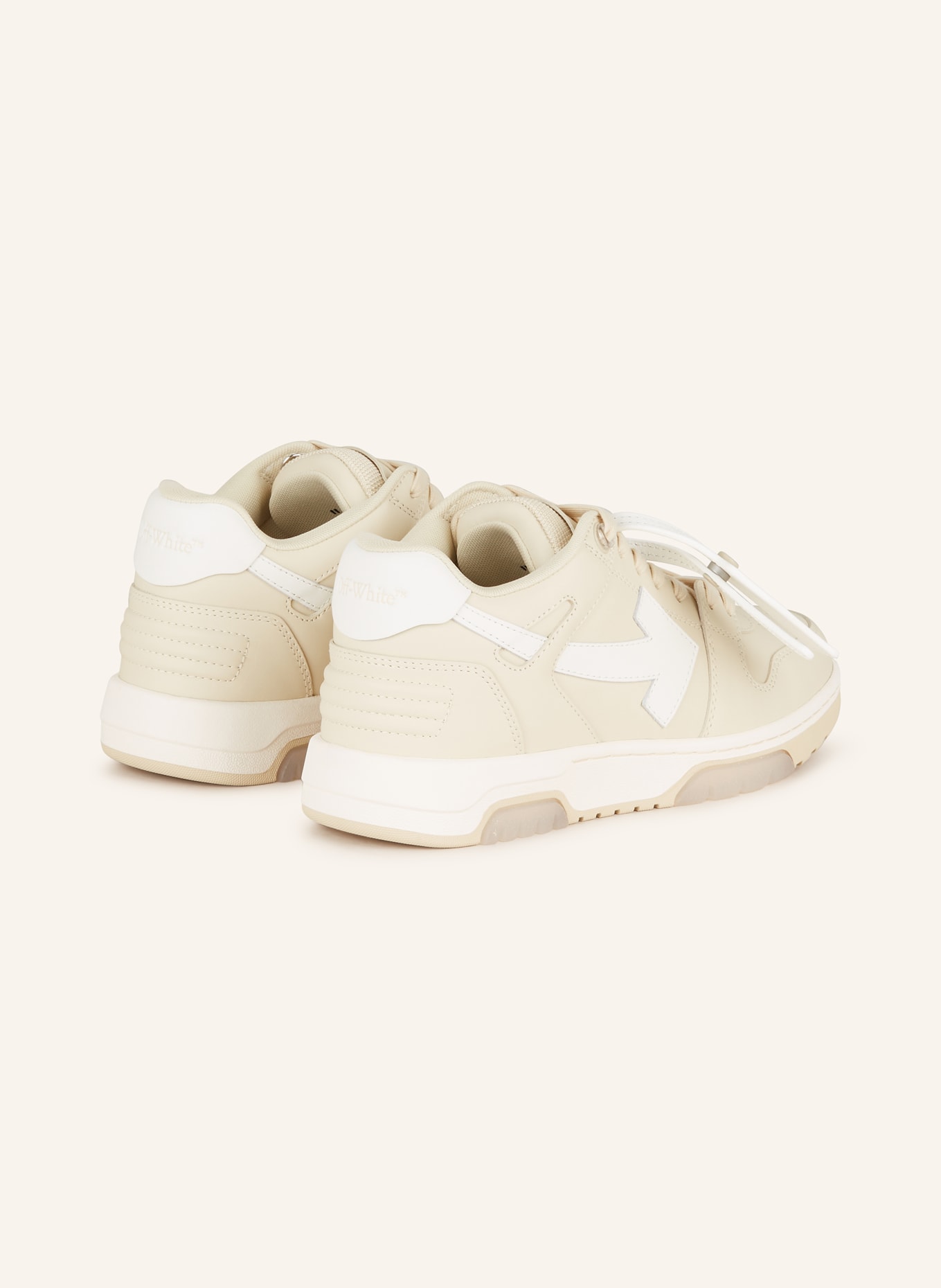 Off-White Sneakers OUT OF OFFICE, Color: CREAM/ WHITE (Image 2)