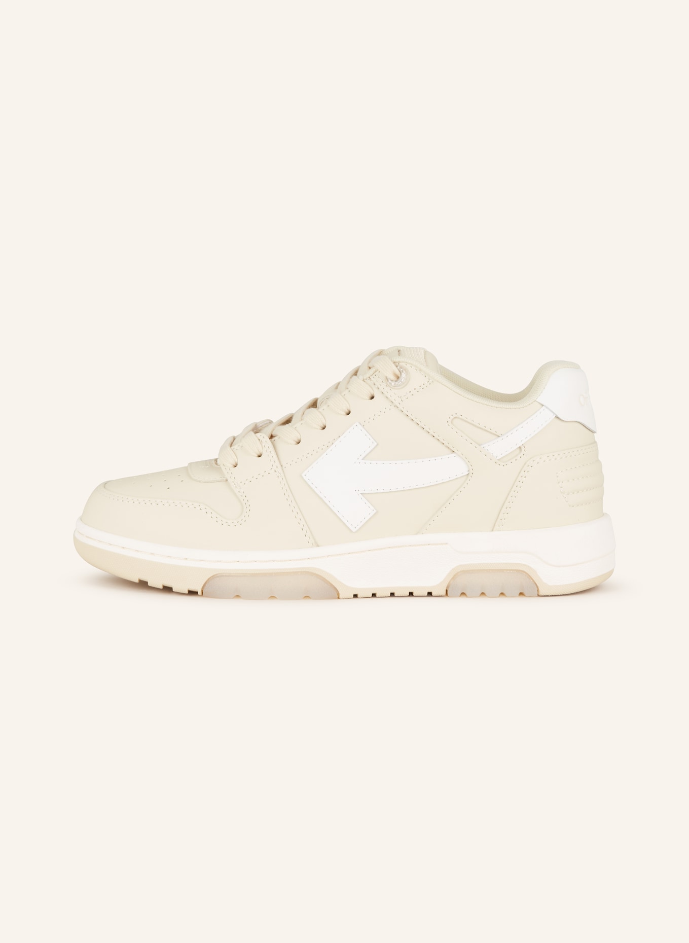 Off-White Sneakersy na platformie OUT OF OFFICE, Kolor: KREMOWY/ BIAŁY (Obrazek 4)