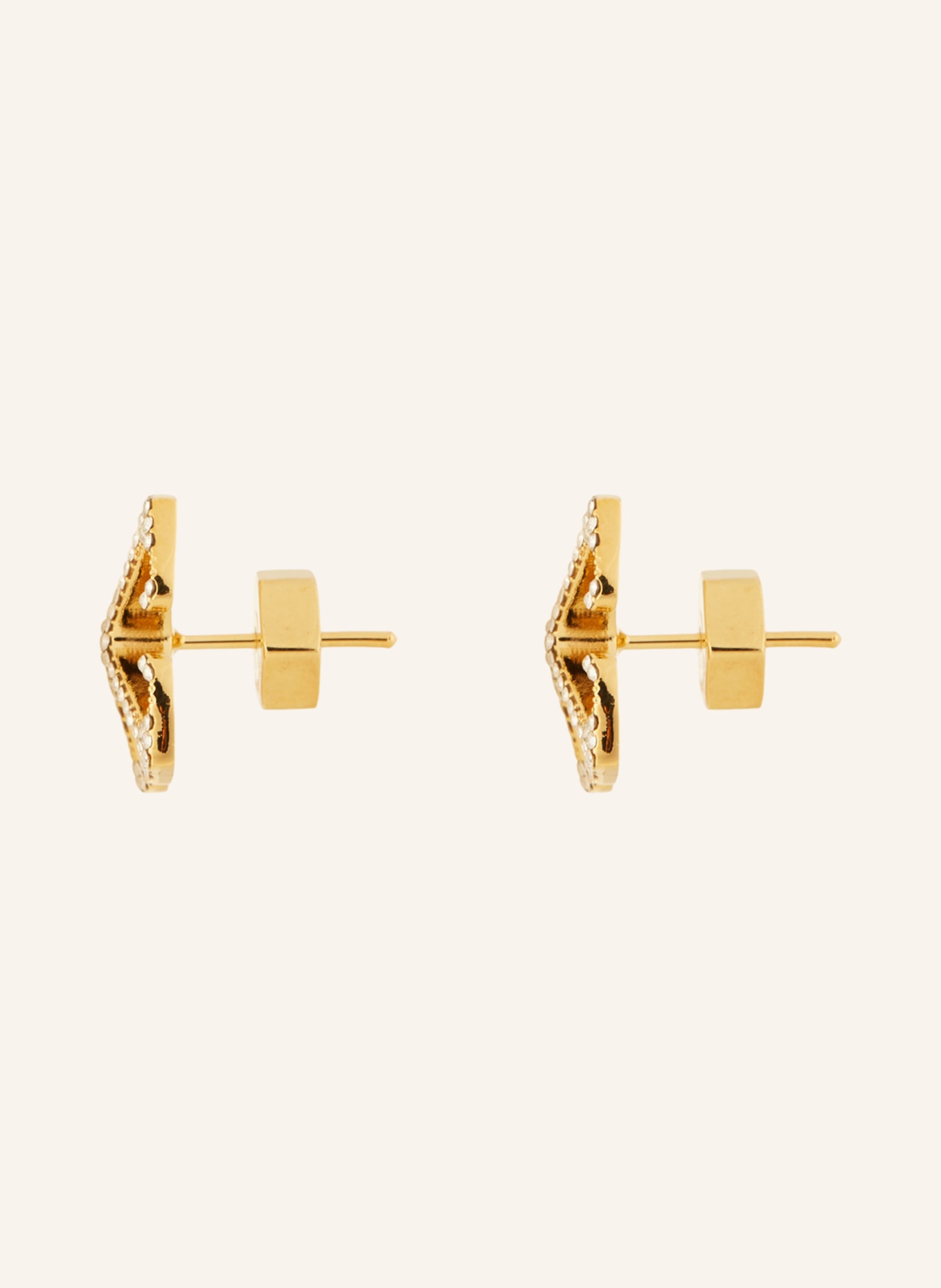 Off-White Stud earrings MINI ARROW, Color: GOLD/ WHITE (Image 2)