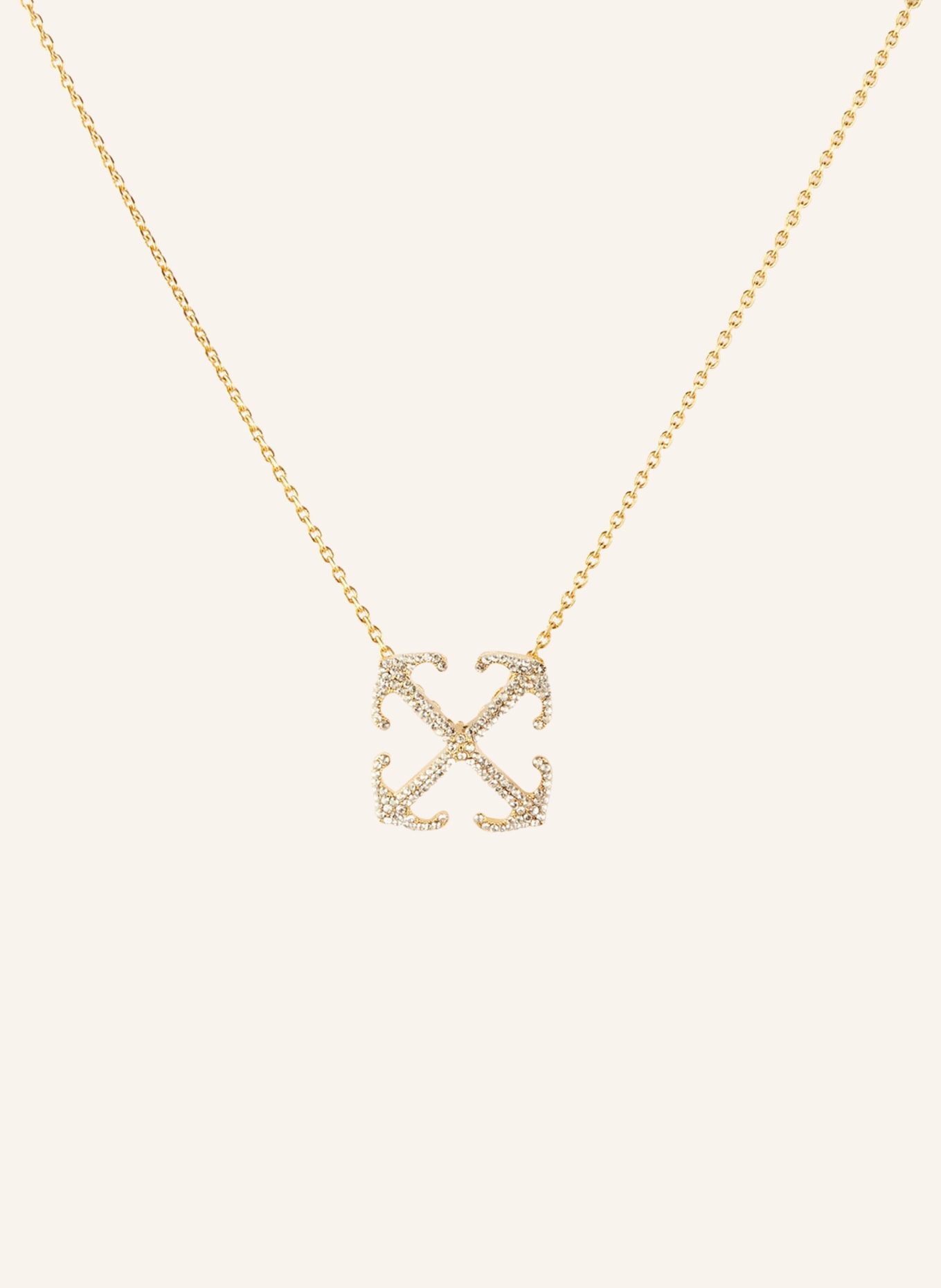 Off-White Necklace ARROW, Color: GOLD/ WHITE (Image 1)