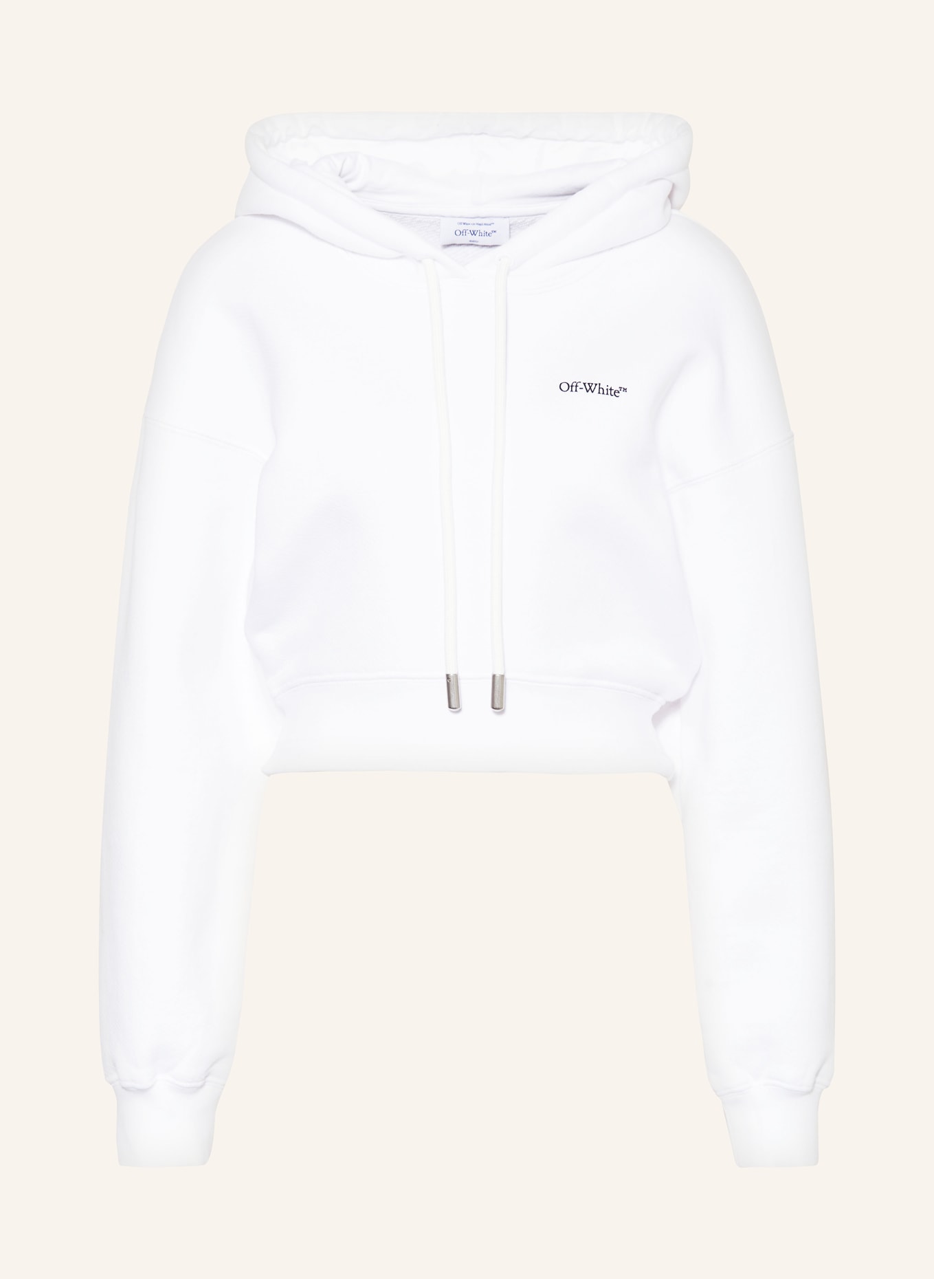 Off-White Cropped-Hoodie, Farbe: WEISS (Bild 1)