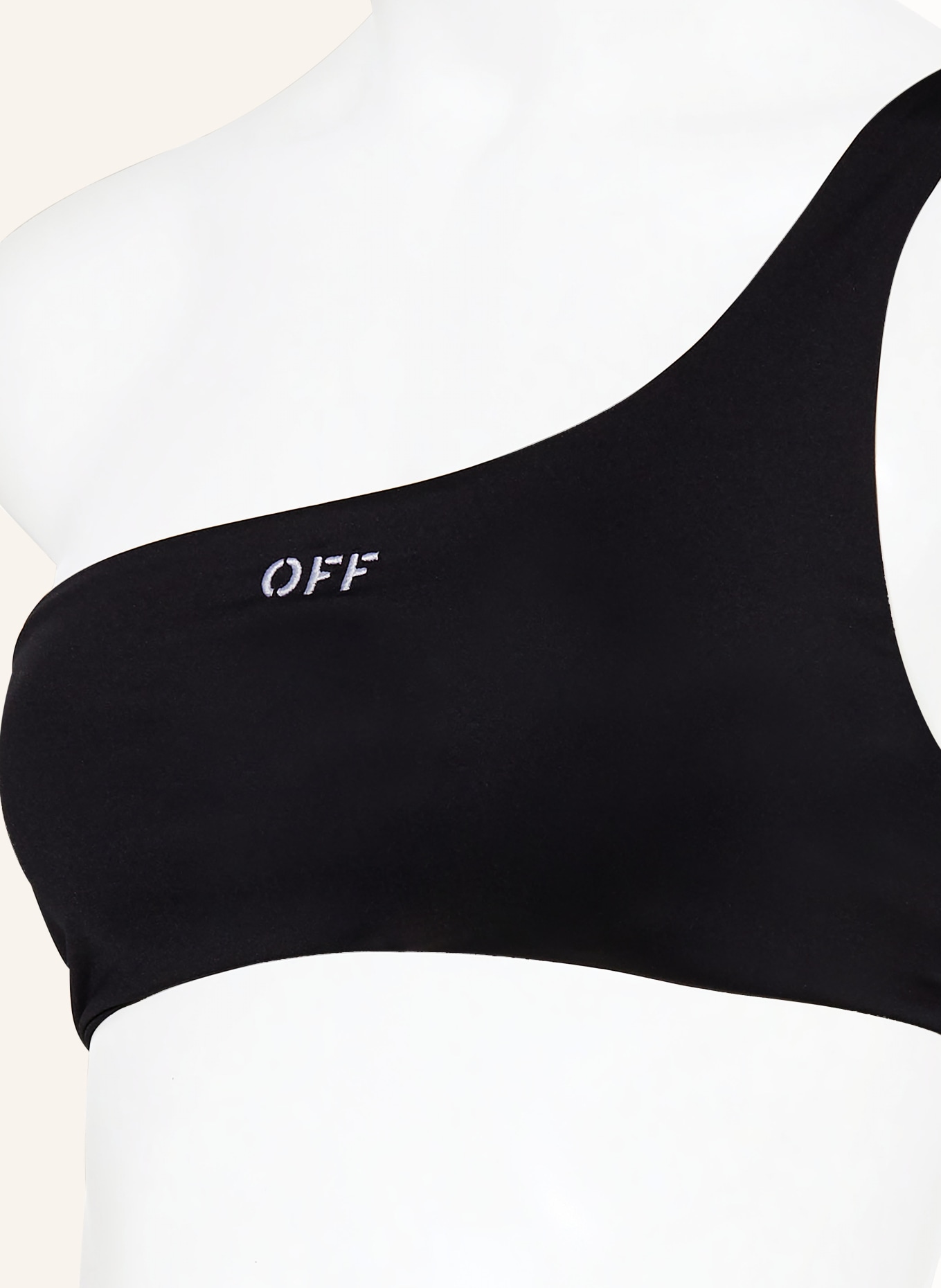 Off-White One shoulder bikini, Color: BLACK (Image 5)