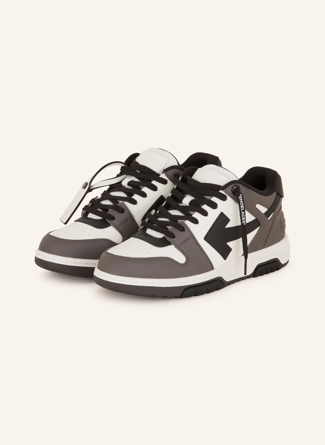 Off-White Sneakers OUT OF OFFICE, Color: WHITE/ GRAY/ BLACK (Image 1)