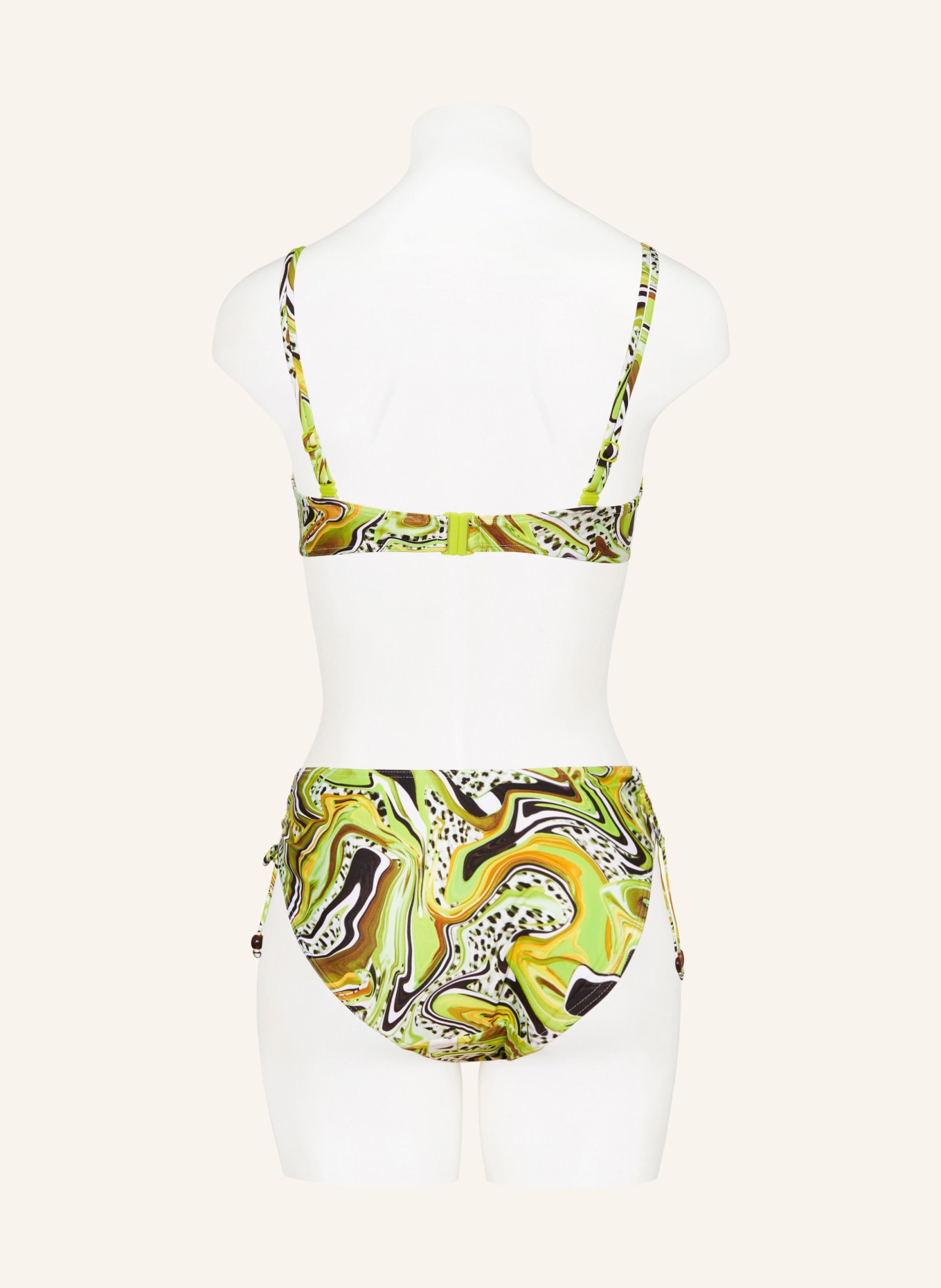 PrimaDonna Basic bikini bottoms JAGUARAU, Color: LIGHT GREEN/ DARK BROWN/ ORANGE (Image 3)