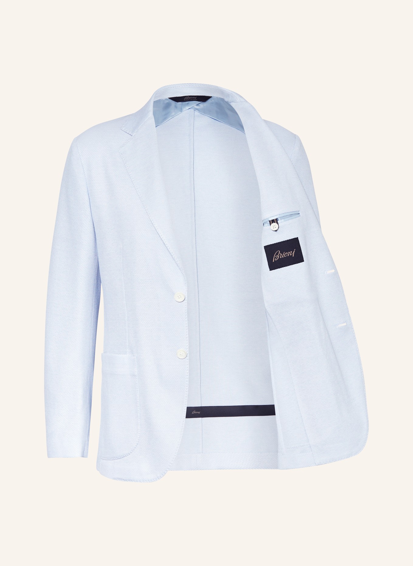 Brioni Tailored Jacket regular fit with silk, Color: LIGHT BLUE (Image 4)