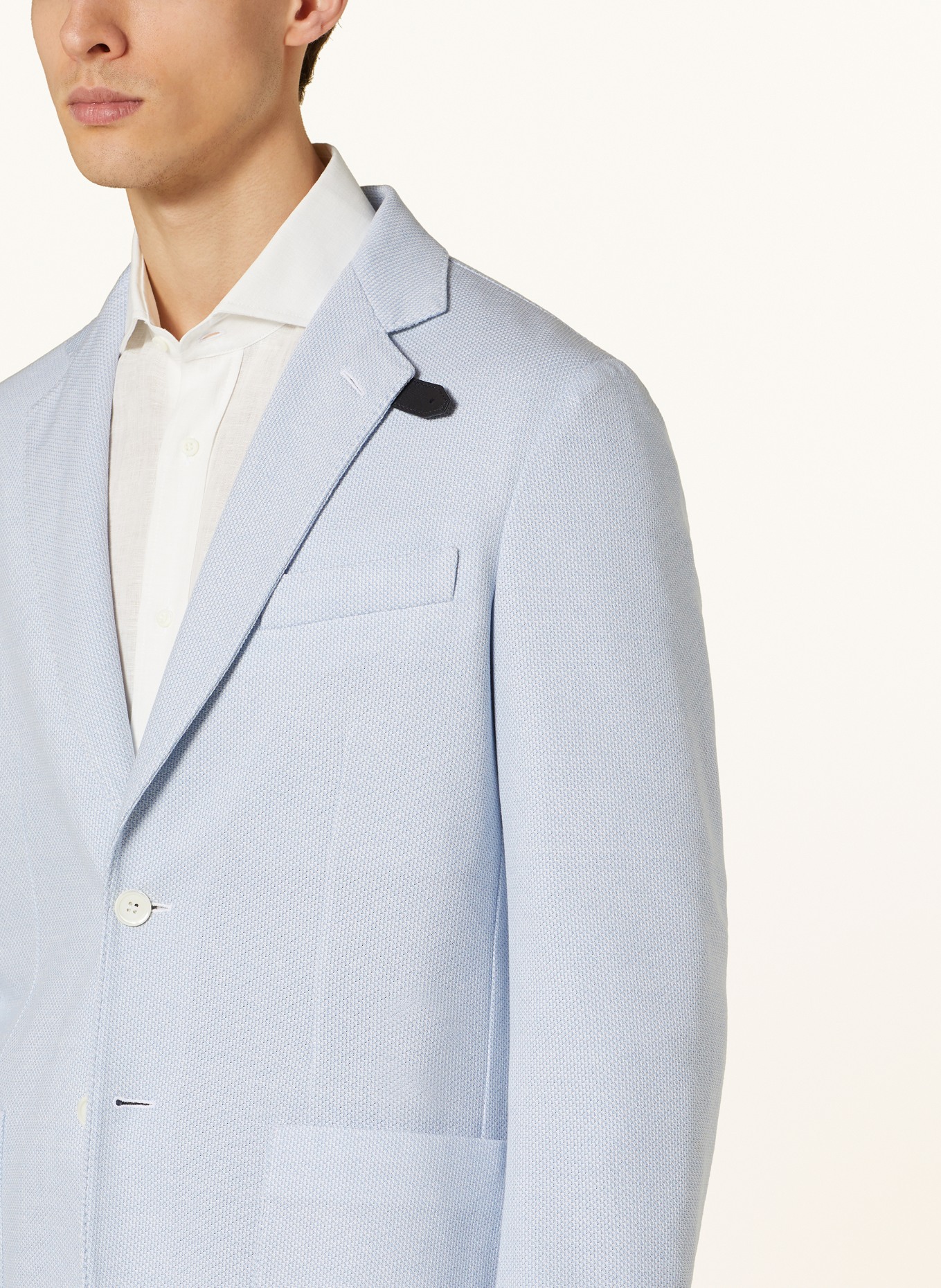 Brioni Tailored Jacket regular fit with silk, Color: LIGHT BLUE (Image 5)