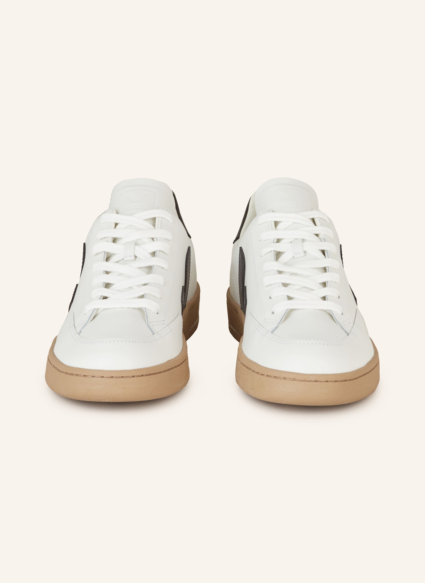 VEJA Sneakers V-12, Color: WHITE/ BLACK (Image 3)