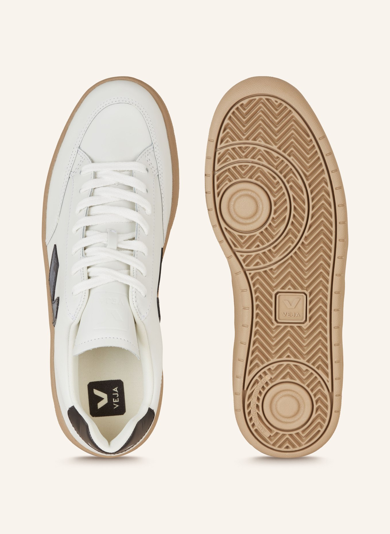 VEJA Sneakers V-12, Color: WHITE/ BLACK (Image 5)