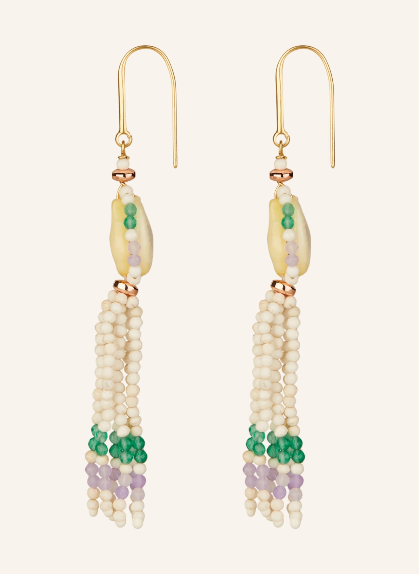 ISABEL MARANT Dangle earrings, Color: ECRU/ GREEN (Image 2)