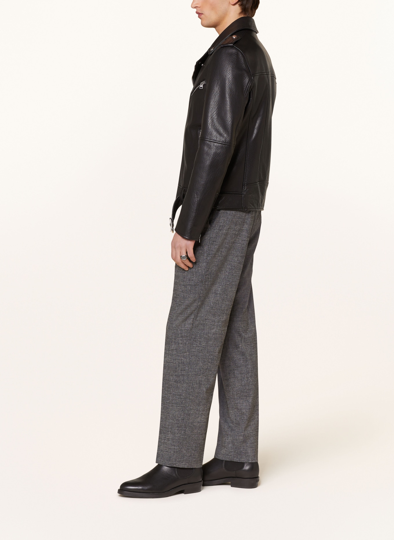 HUGO Spodnie TEAGAN w stylu dresowym modern fit, Kolor: SZARY (Obrazek 4)