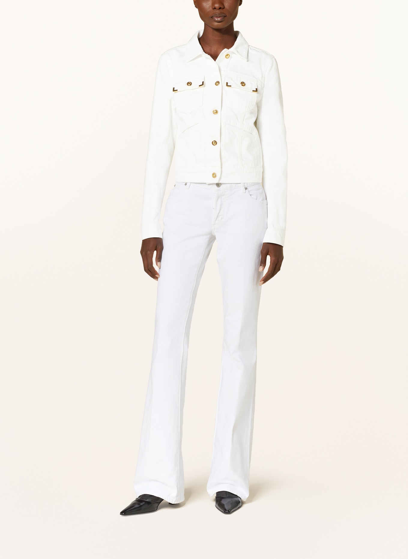 Palm Angels Denim jacket, Color: WHITE (Image 2)