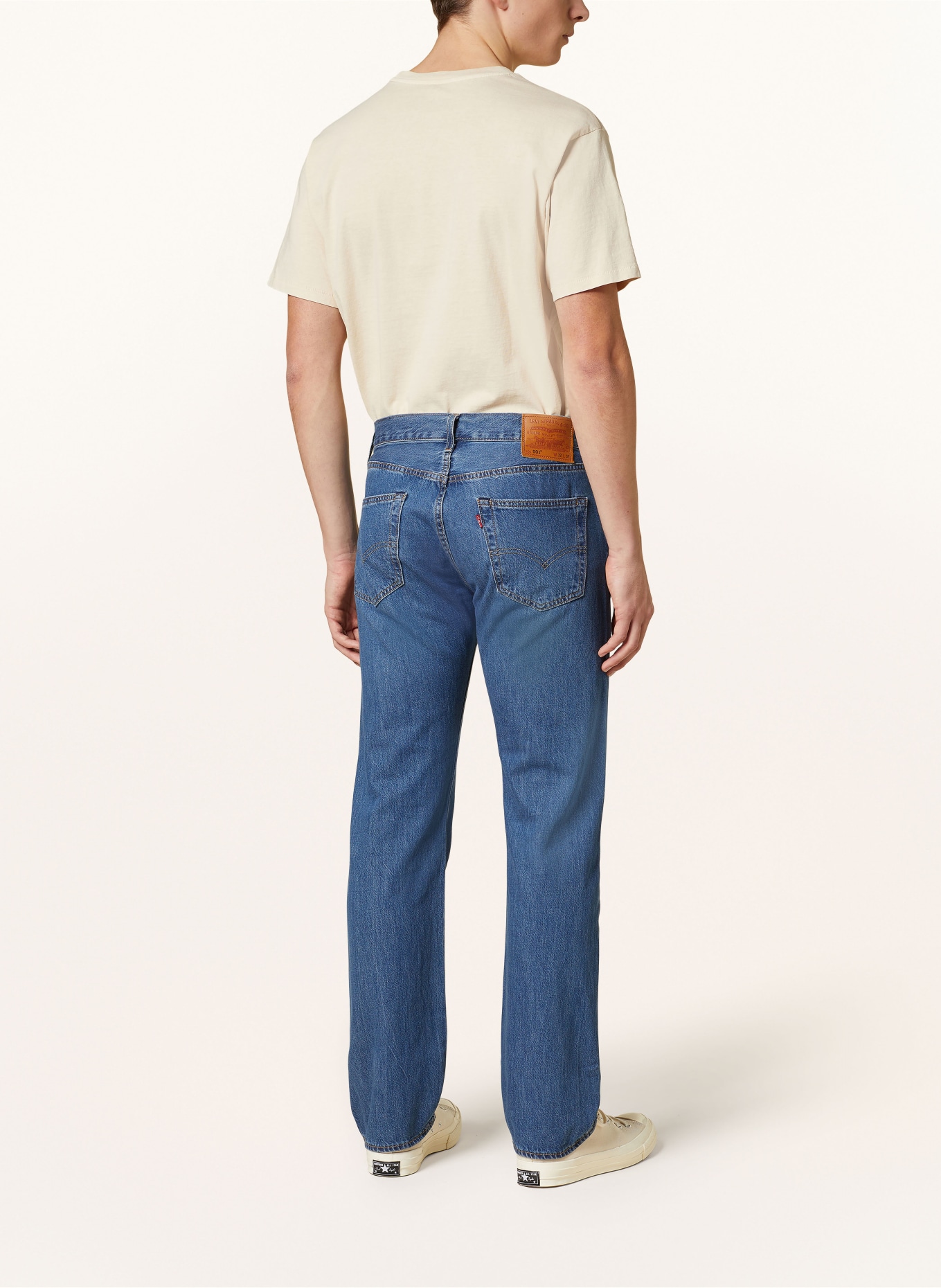Levi's® Jeans 501 Straight Fit, Farbe: 23 Dark Indigo - Worn In (Bild 3)