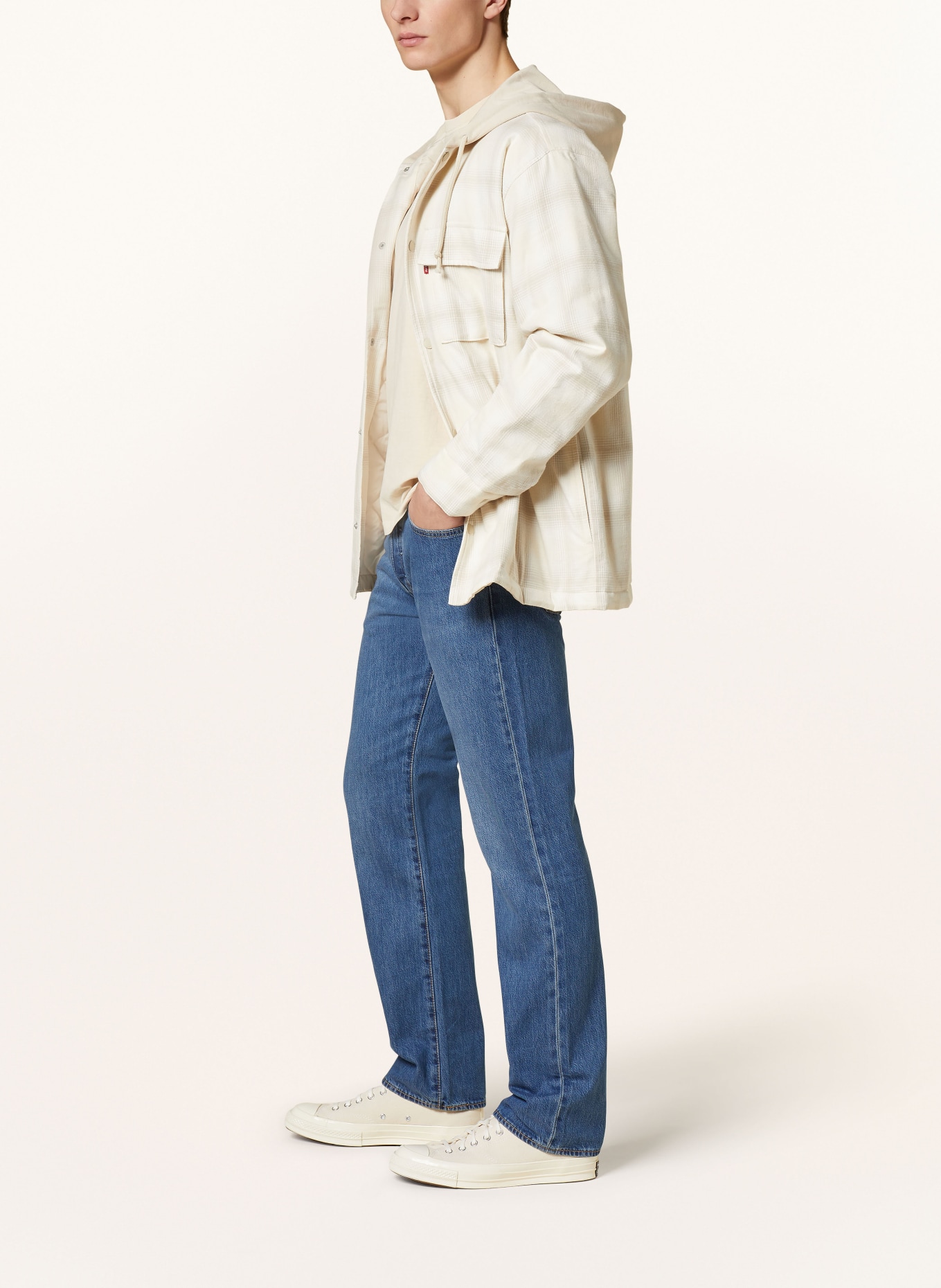 Levi's® Jeans 501 Straight Fit, Farbe: 23 Dark Indigo - Worn In (Bild 4)