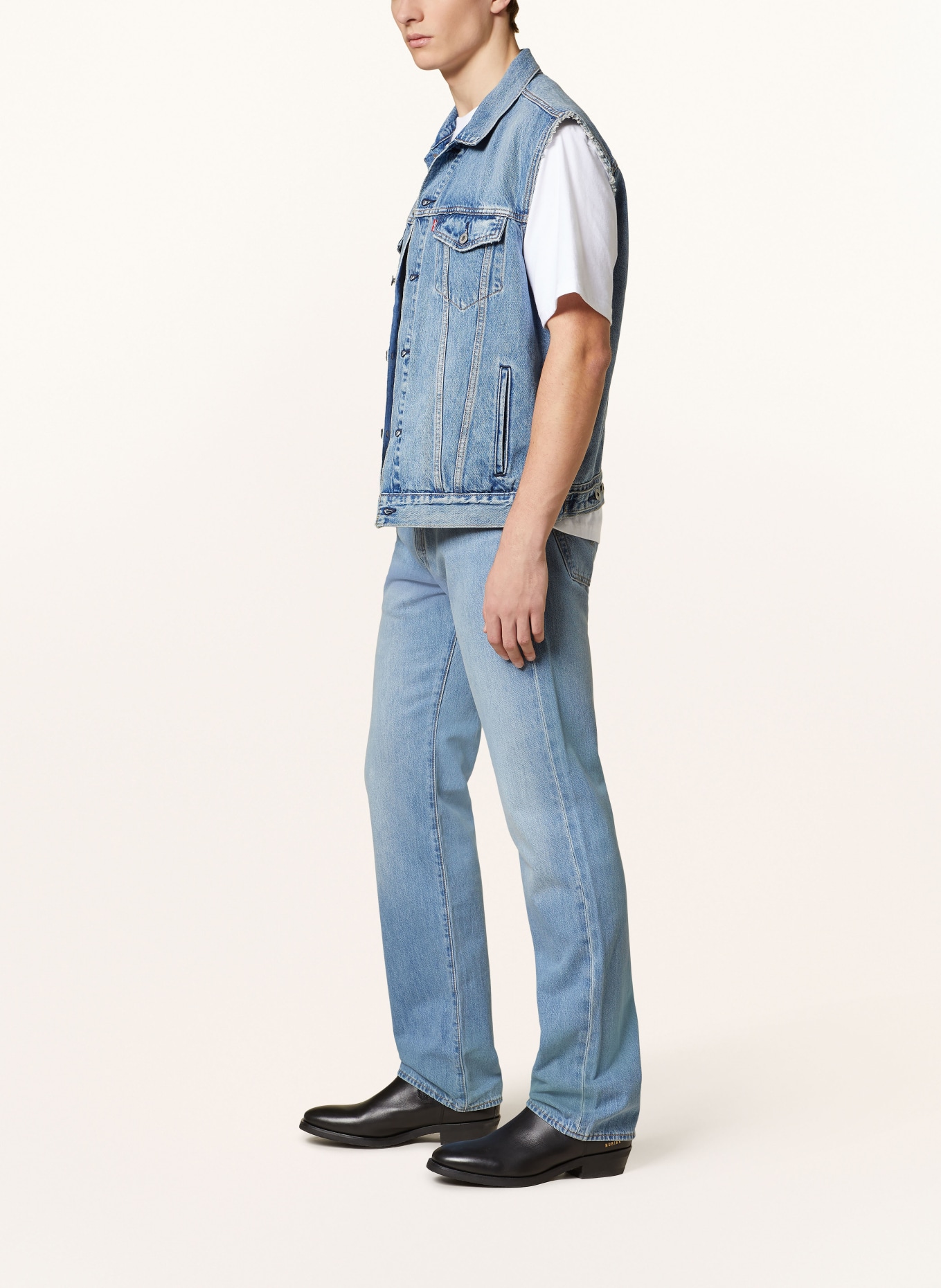 Levi's® Jeans 501 Straight Fit, Farbe: 24 Med Indigo - Worn In (Bild 4)