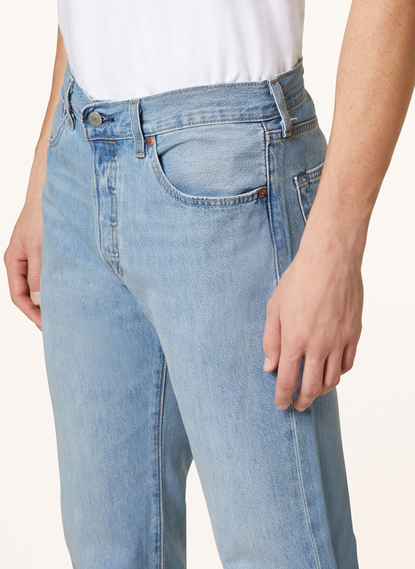 Levi's® Jeans 501 Straight Fit, Farbe: 24 Med Indigo - Worn In (Bild 5)