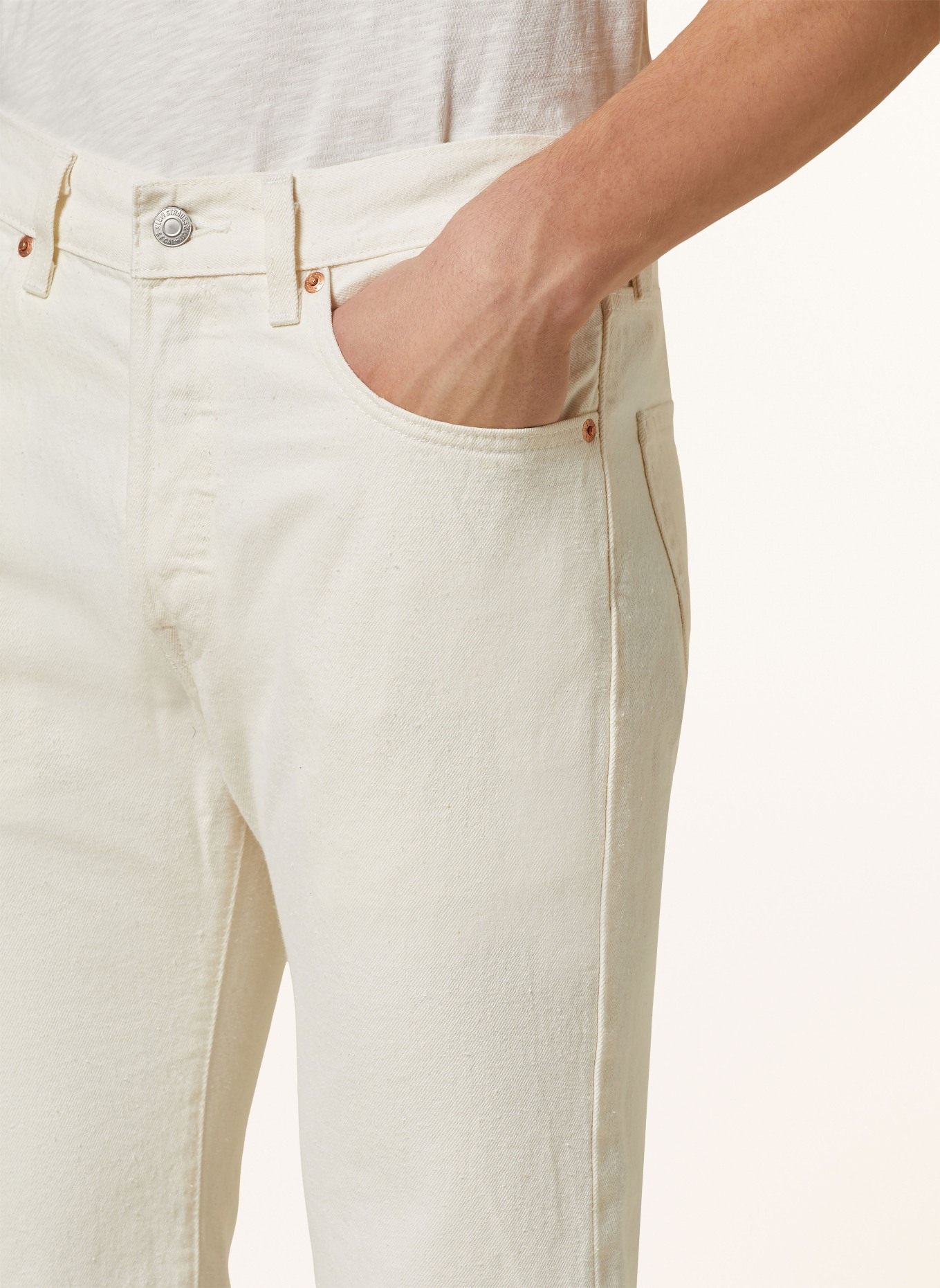 Levi's® Jeans 501 Straight Fit, Farbe: ECRU (Bild 5)