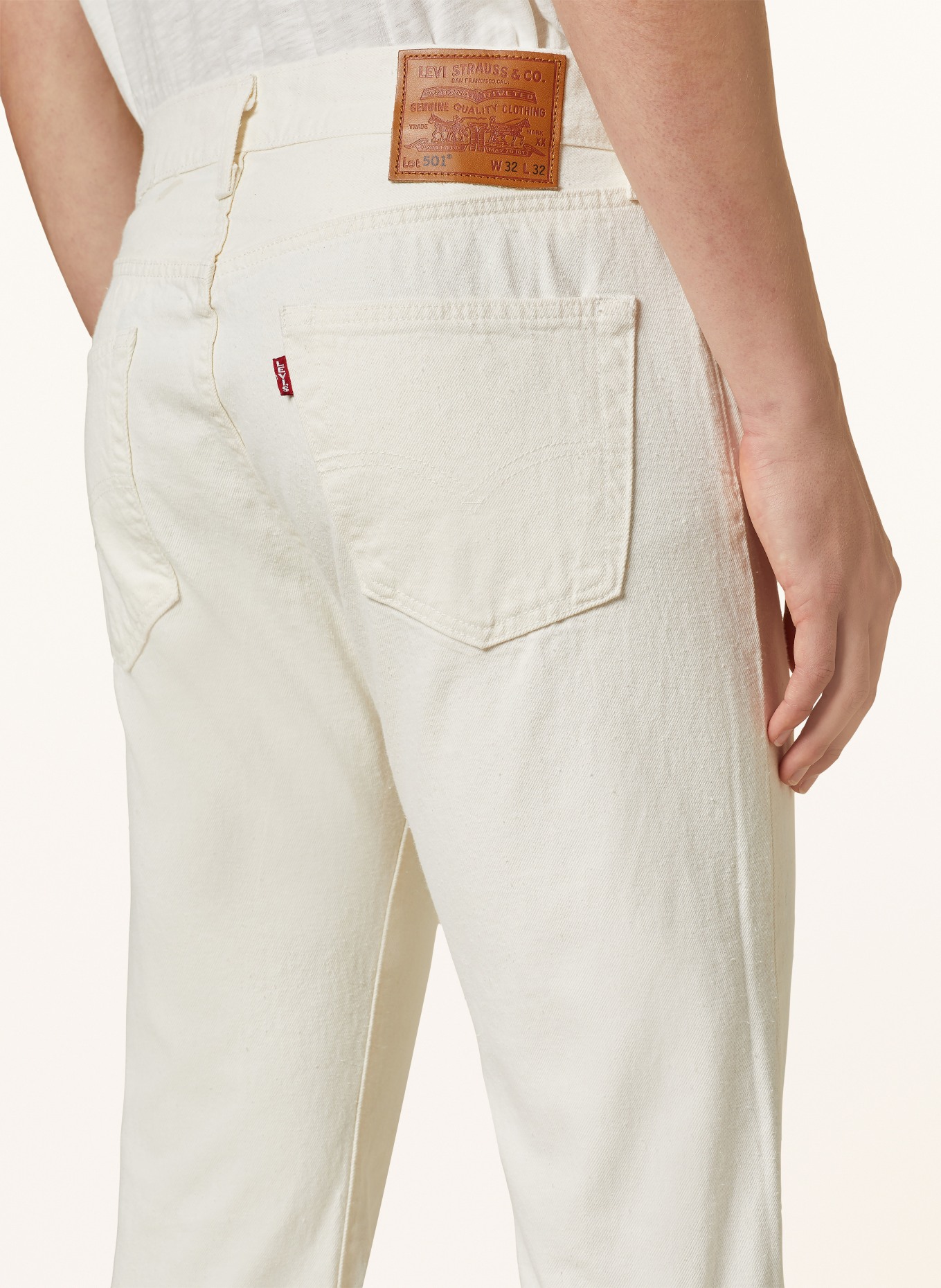 Levi's® Jeans 501 Straight Fit, Farbe: ECRU (Bild 6)