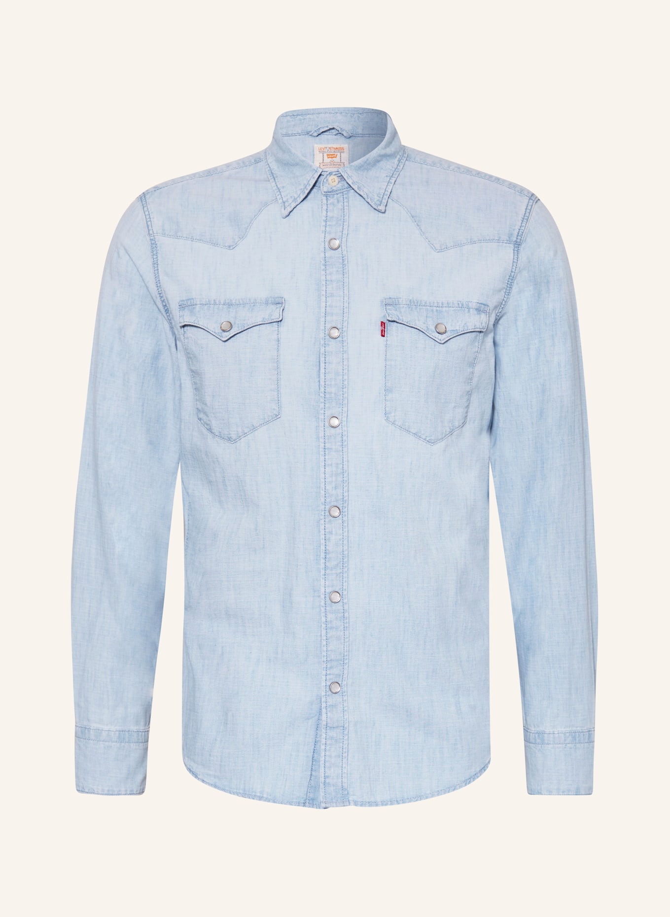 Levi's® Hemd BARSTOW Standard Fit in Jeansoptik, Farbe: HELLBLAU (Bild 1)