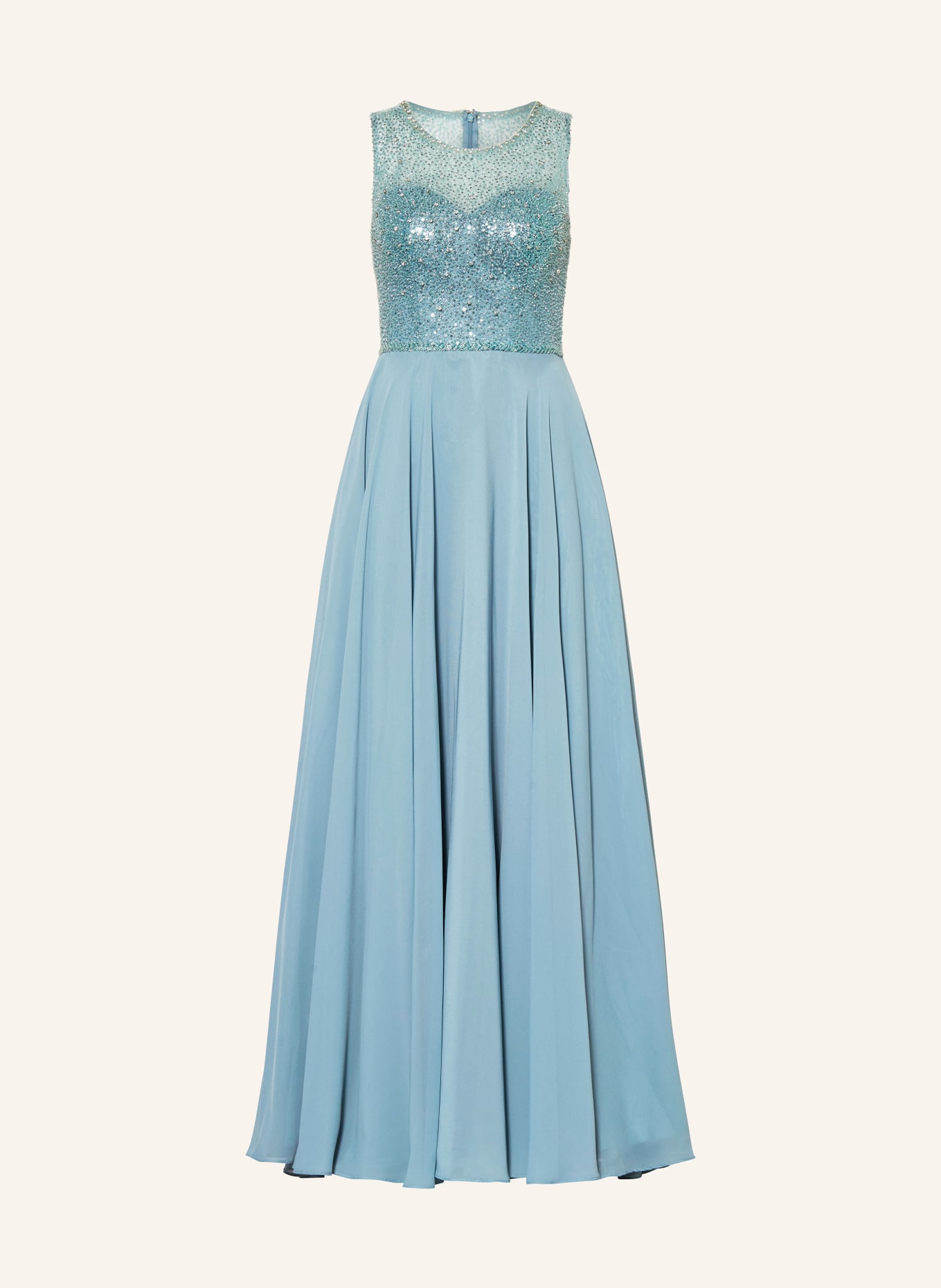 Hey Kyla Evening dress with sequins and decorative gems, Color: TURQUOISE (Image 1)