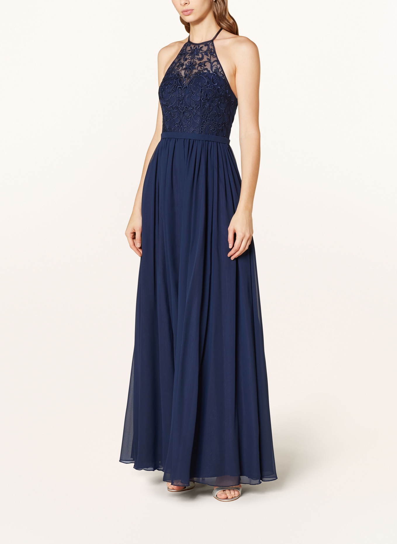 Hey Kyla Evening dress with lace, Color: DARK BLUE (Image 2)