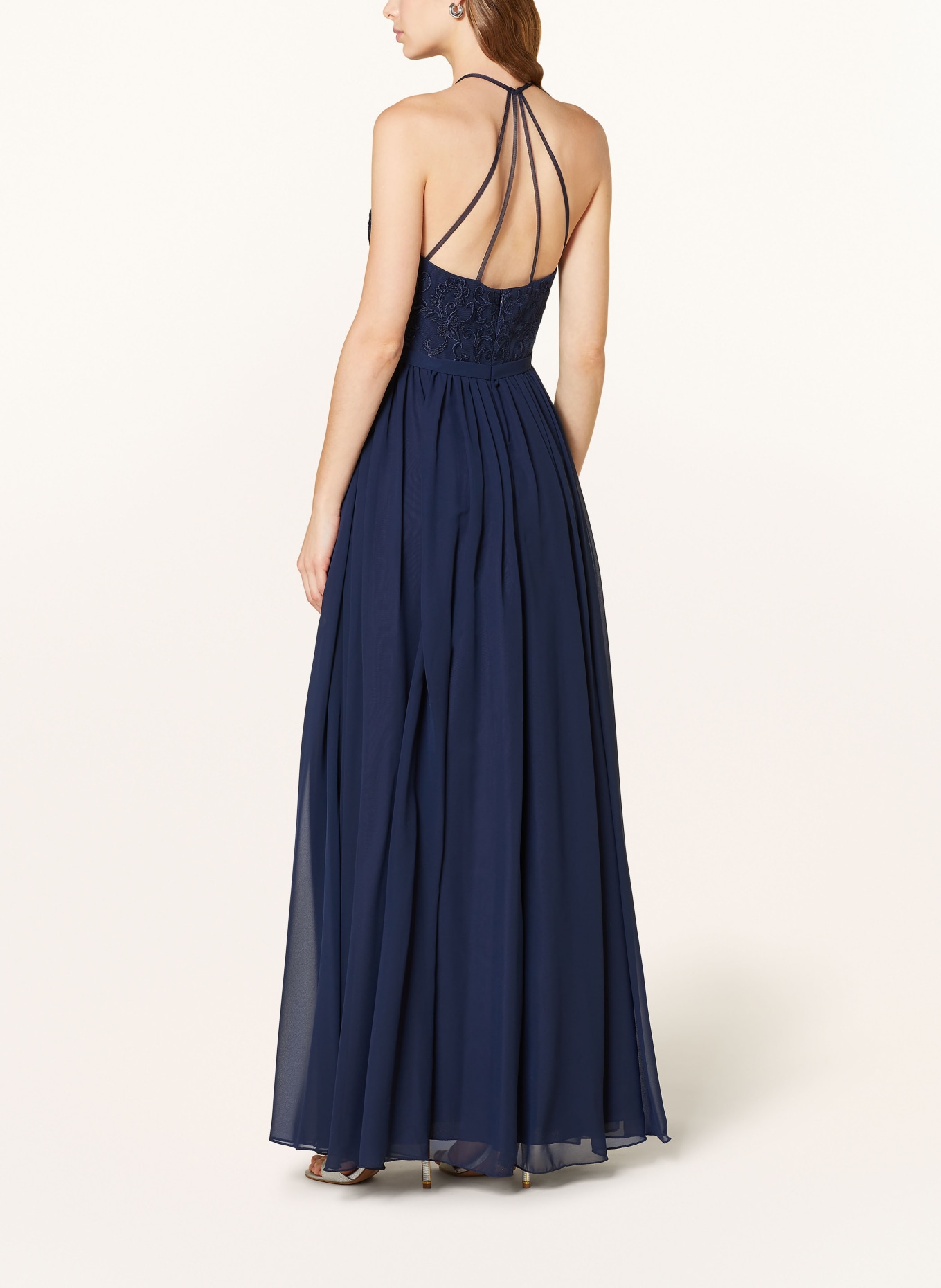 Hey Kyla Evening dress with lace, Color: DARK BLUE (Image 3)