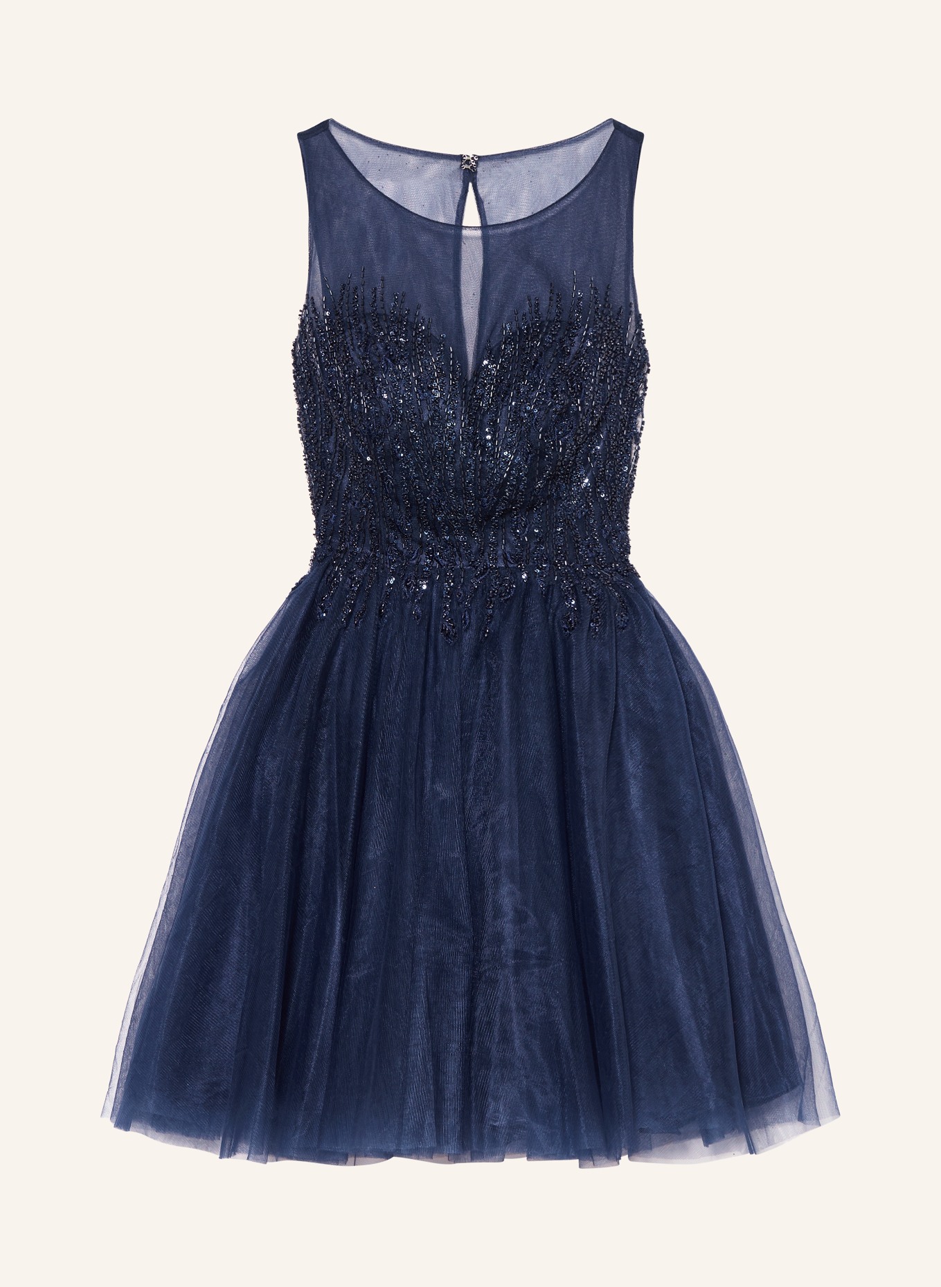 Hey Kyla Cocktail dress with sequins and decorative beads, Color: DARK BLUE (Image 1)