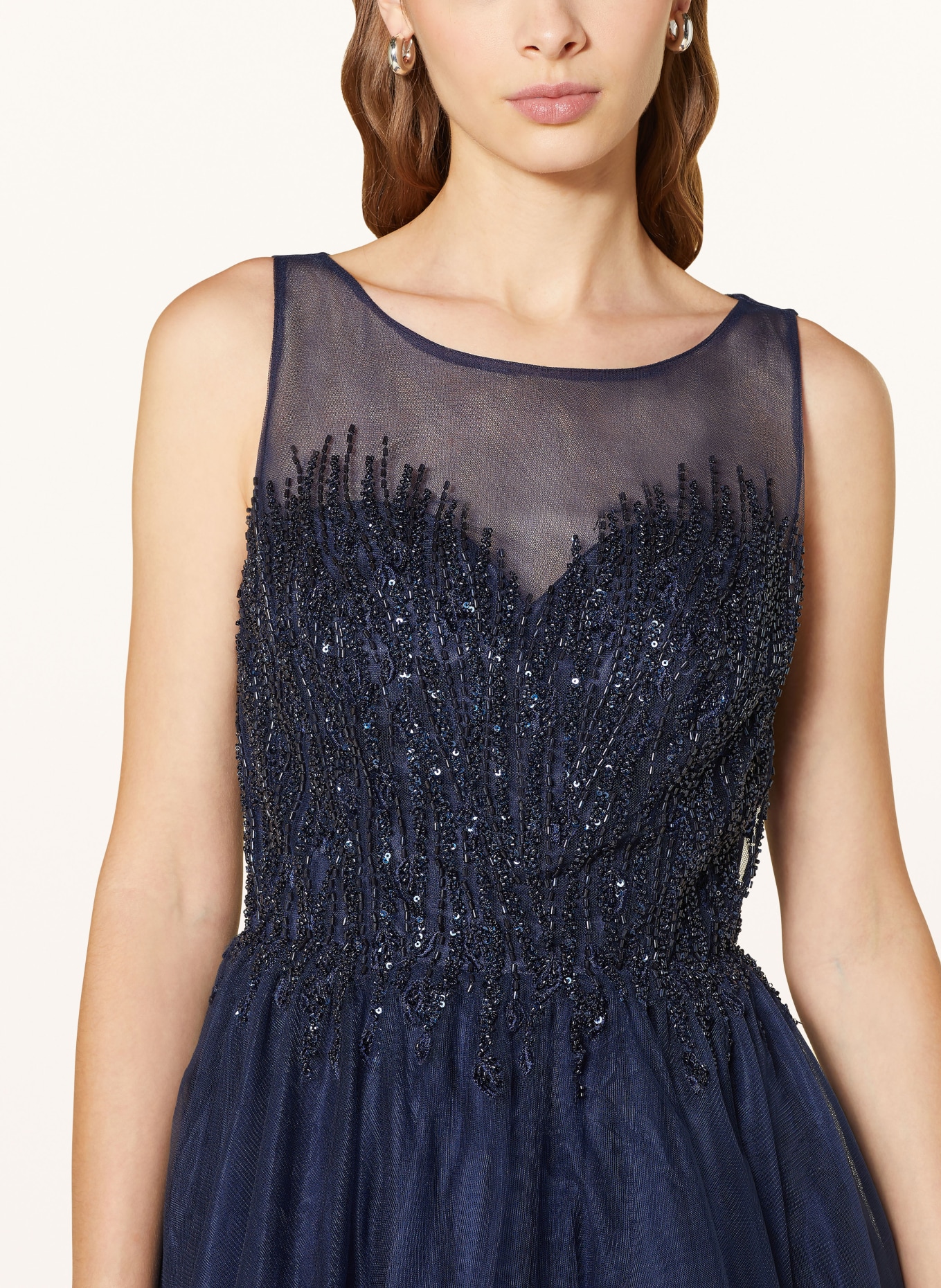 Hey Kyla Cocktail dress with sequins and decorative beads, Color: DARK BLUE (Image 4)