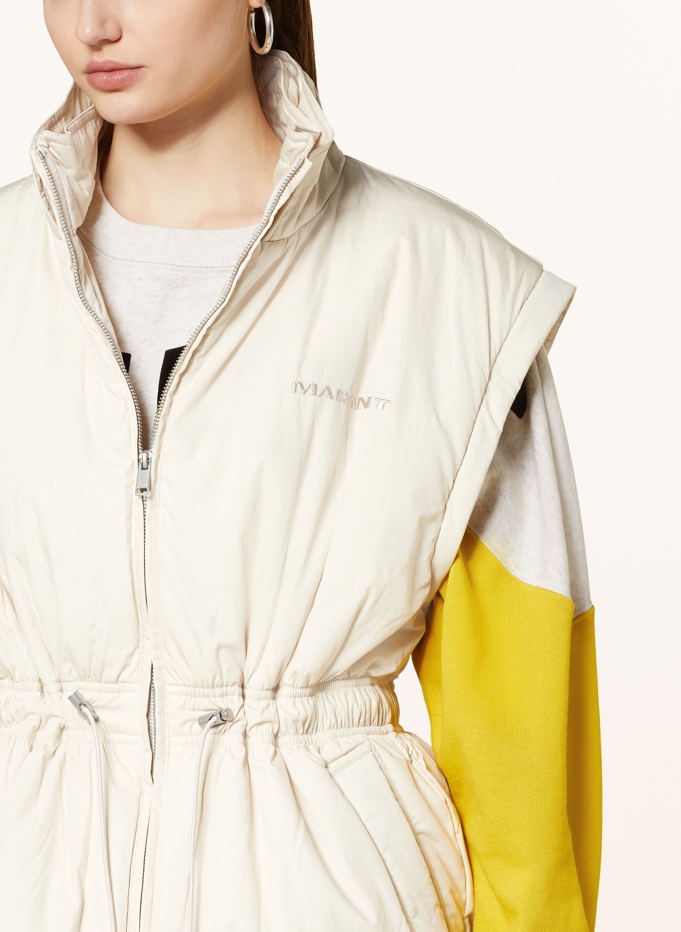 MARANT ÉTOILE Jacket DASTYNI-GA with detachable sleeves, Color: CREAM (Image 6)