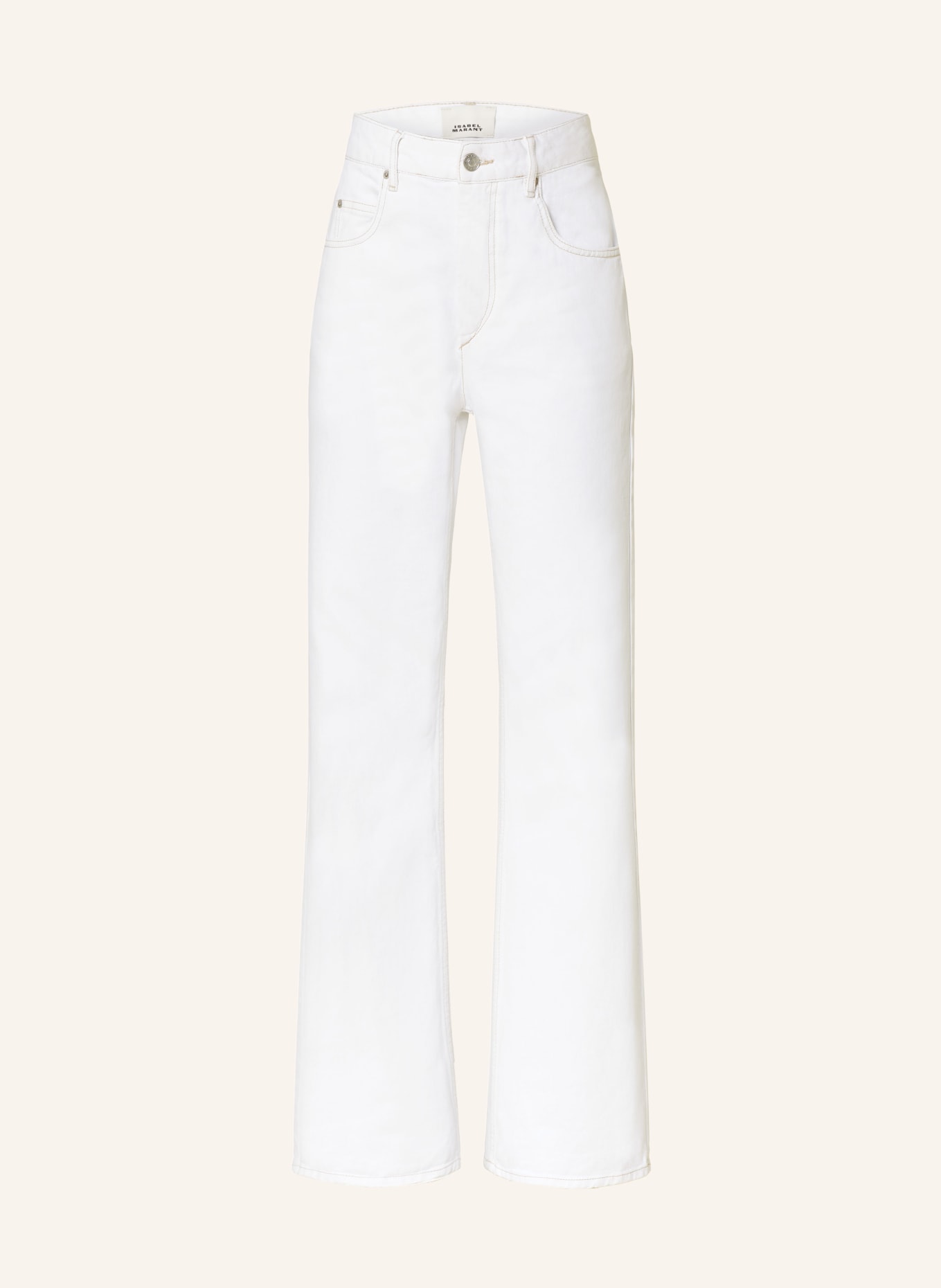 MARANT ÉTOILE Straight jeans BELVIRA, Color: 20WH white (Image 1)