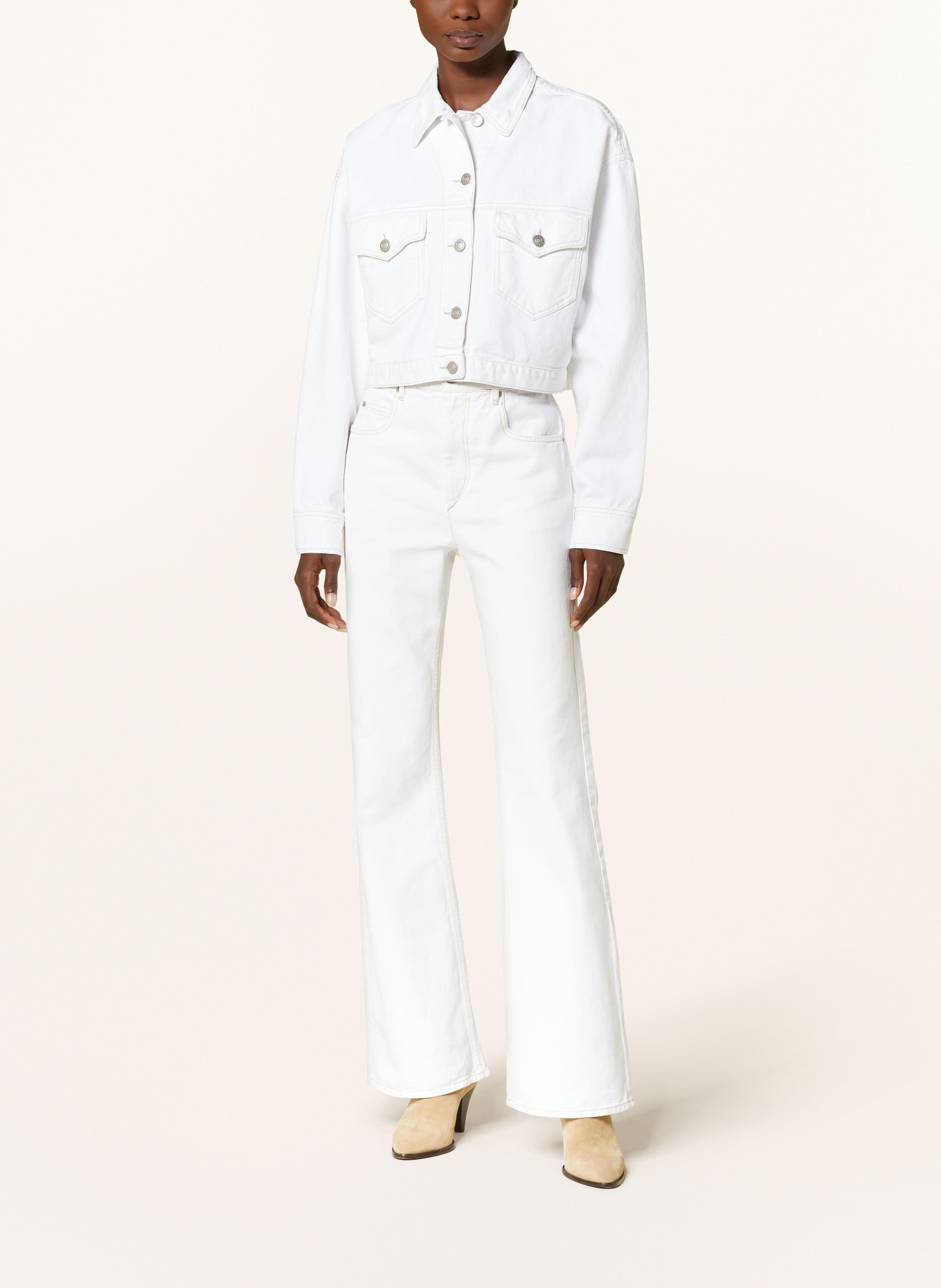 MARANT ÉTOILE Straight jeans BELVIRA, Color: 20WH white (Image 2)