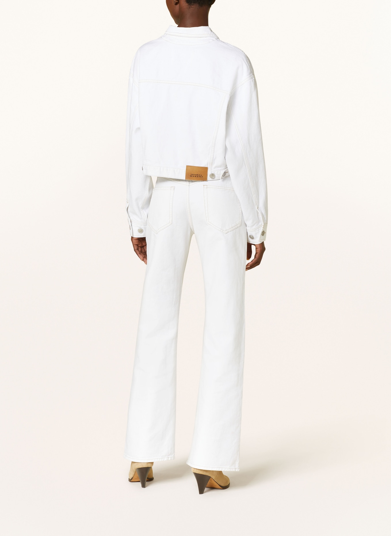 MARANT ÉTOILE Straight jeans BELVIRA, Color: 20WH white (Image 3)