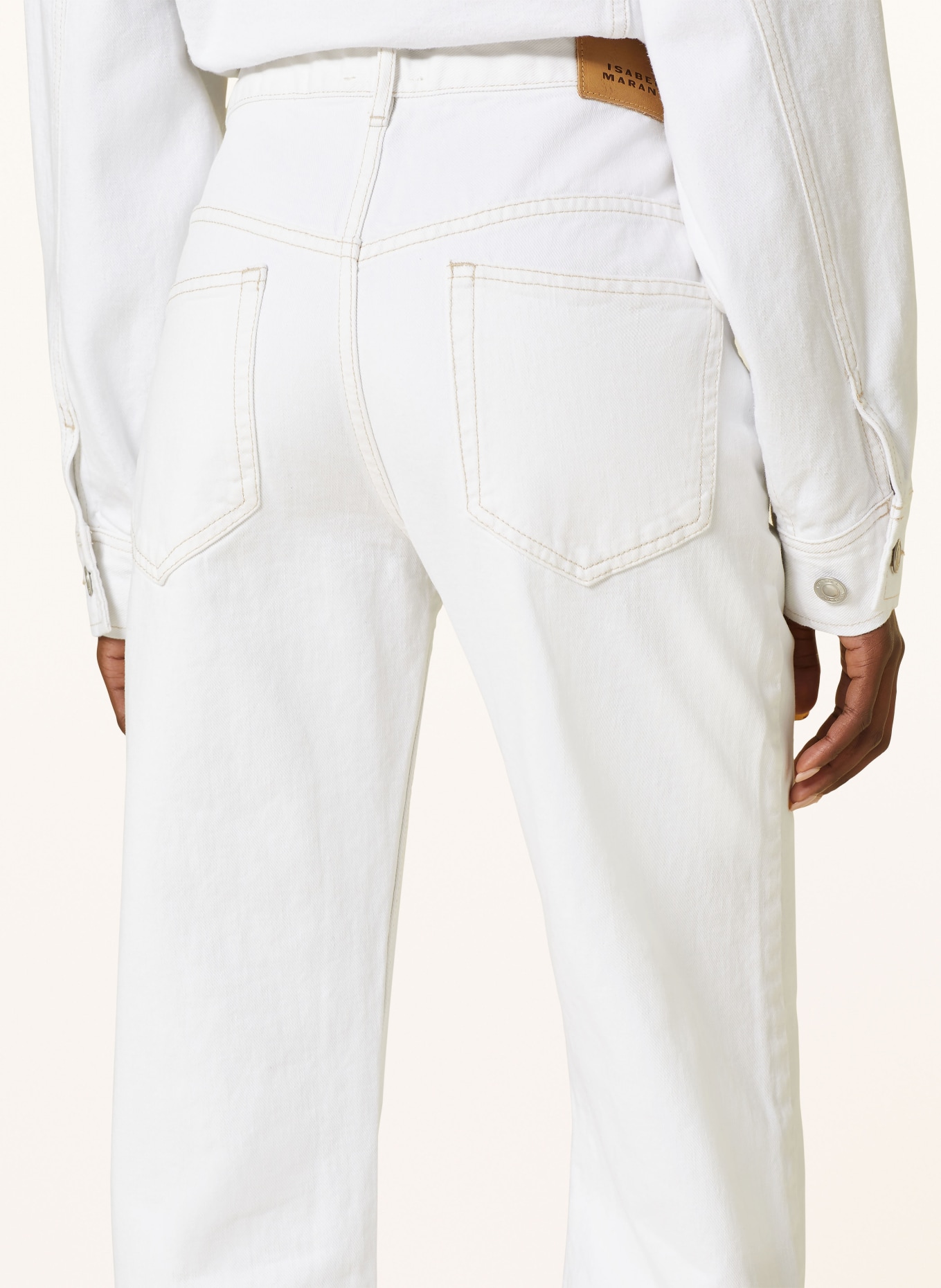 MARANT ÉTOILE Straight Jeans BELVIRA, Farbe: 20WH white (Bild 5)