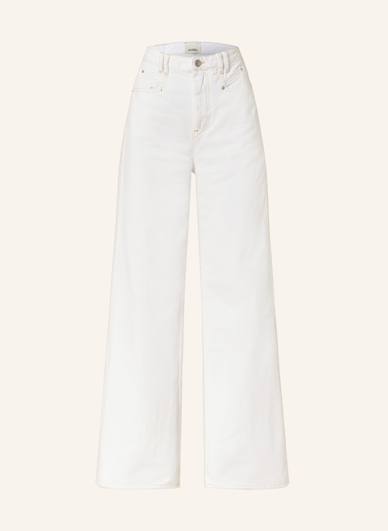 MARANT ÉTOILE Straight jeans LEMONY, Color: WHITE (Image 1)