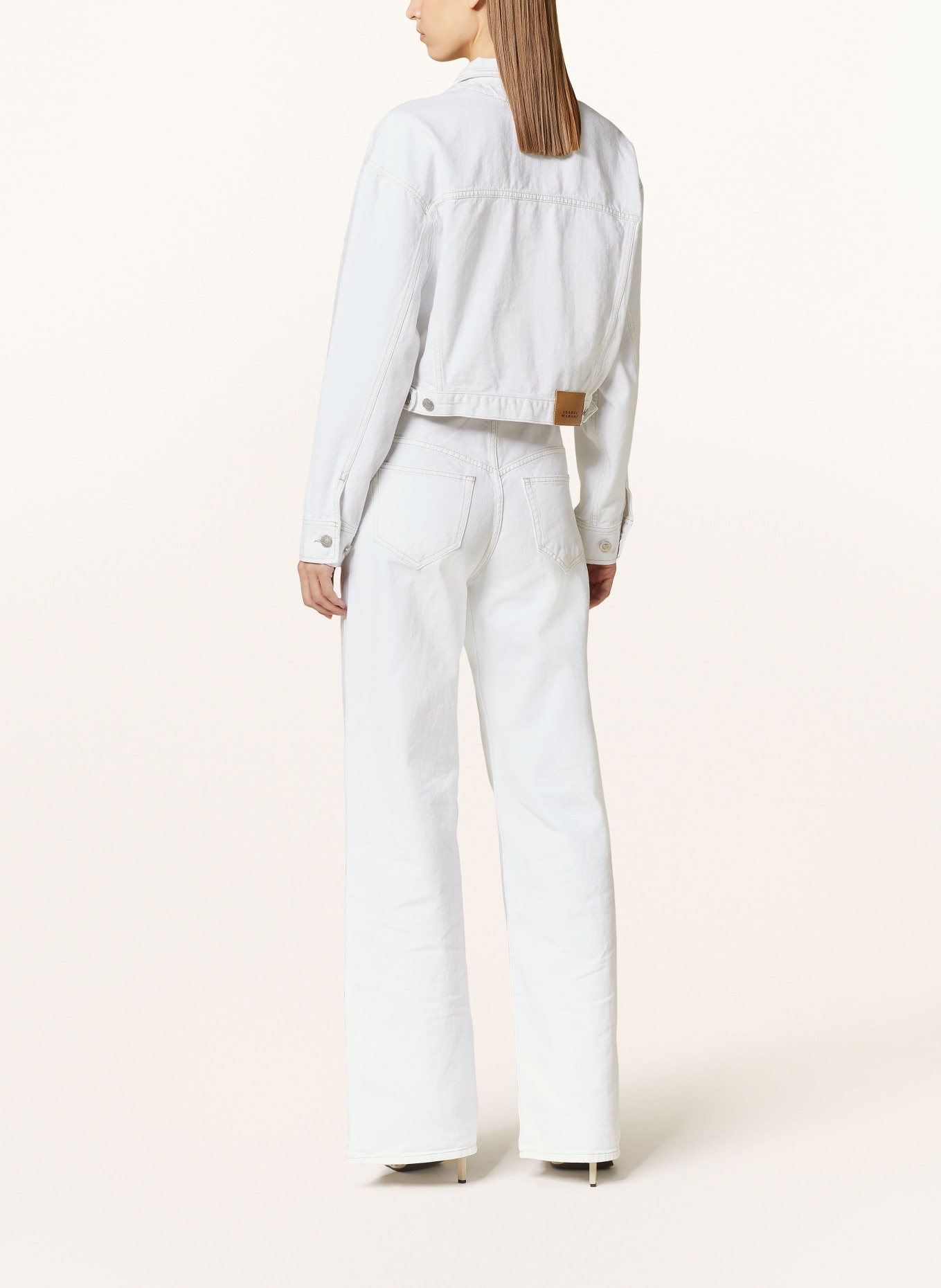 MARANT ÉTOILE Straight jeans LEMONY, Color: WHITE (Image 3)