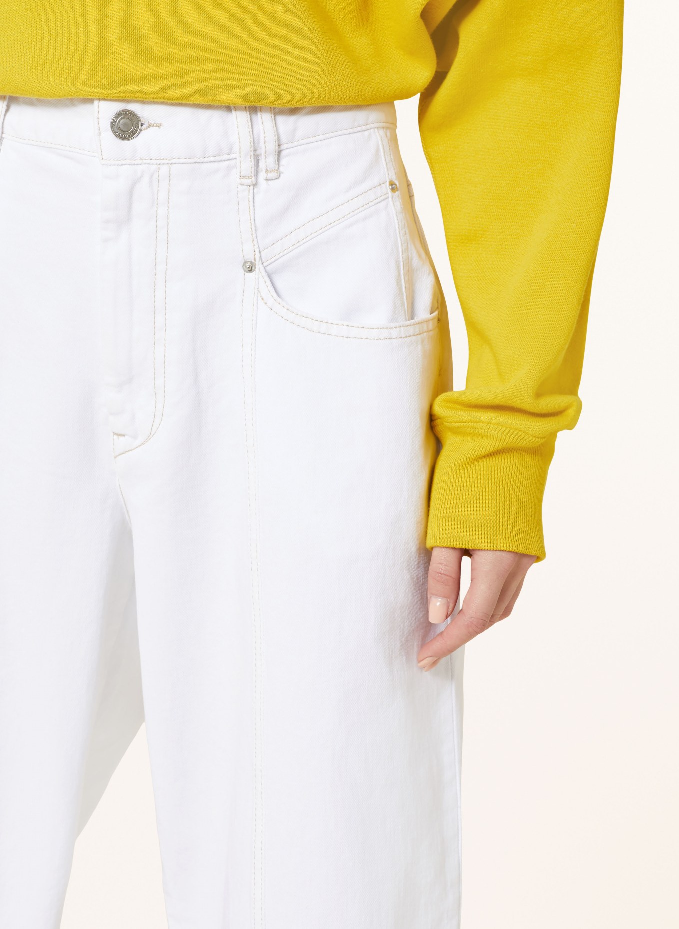 MARANT ÉTOILE Straight jeans VETAN, Color: 20WH white (Image 5)