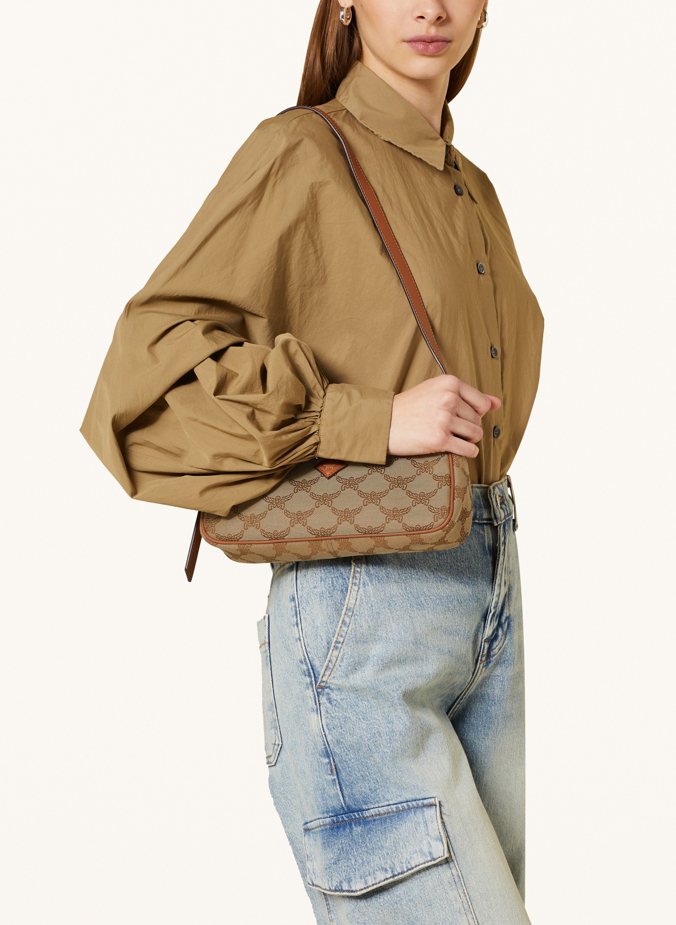 MCM Shoulder bag HIMMEL SMALL, Color: IG BEIGE (Image 5)