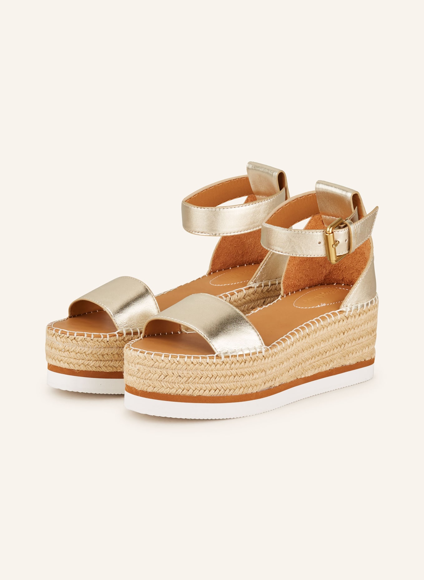 SEE BY CHLOÉ Platform wedges GLYN, Color: 056 Platino (Image 1)