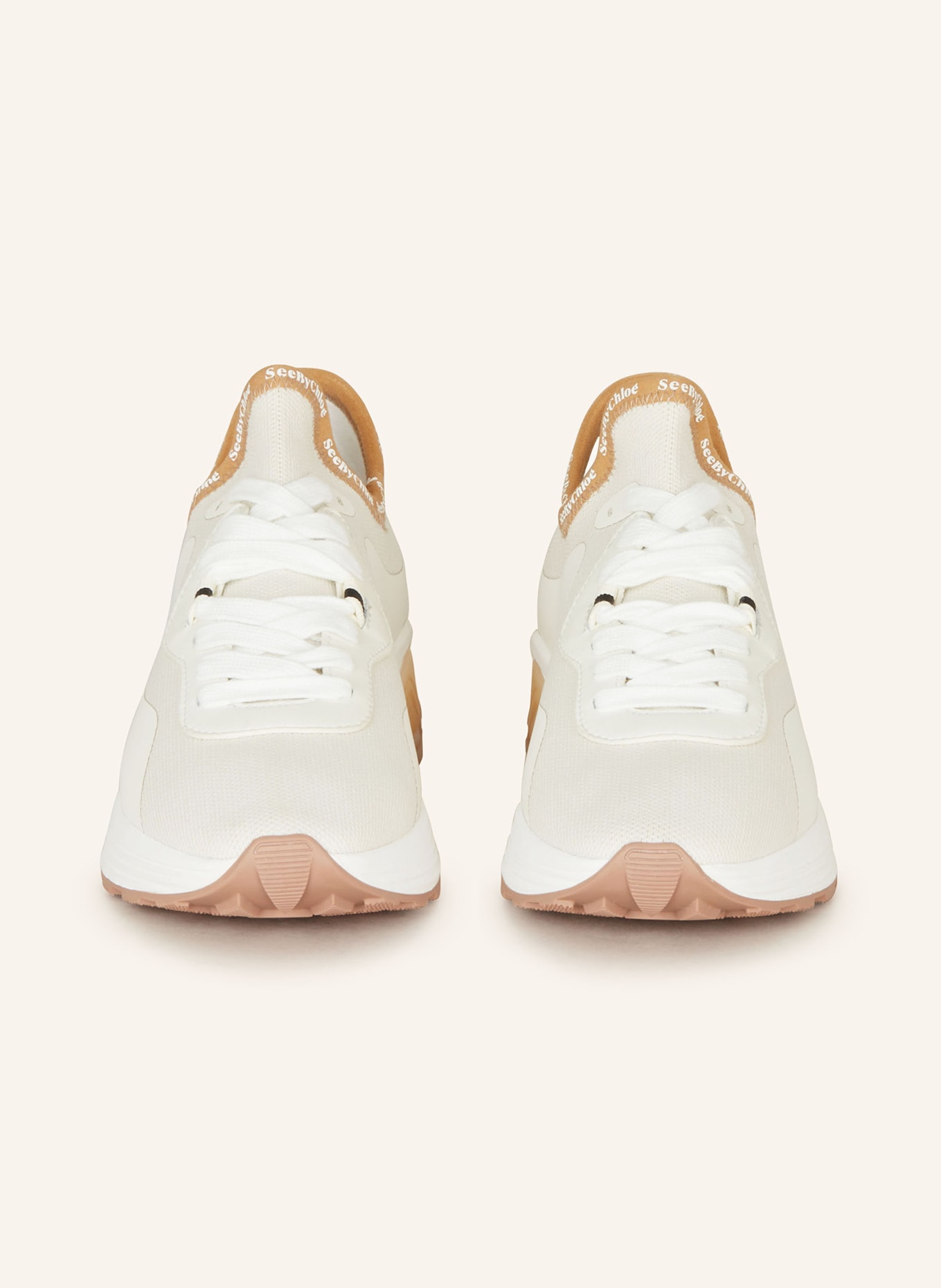SEE BY CHLOÉ Sneakersy BRETT, Kolor: 101 WHITE (Obrazek 3)